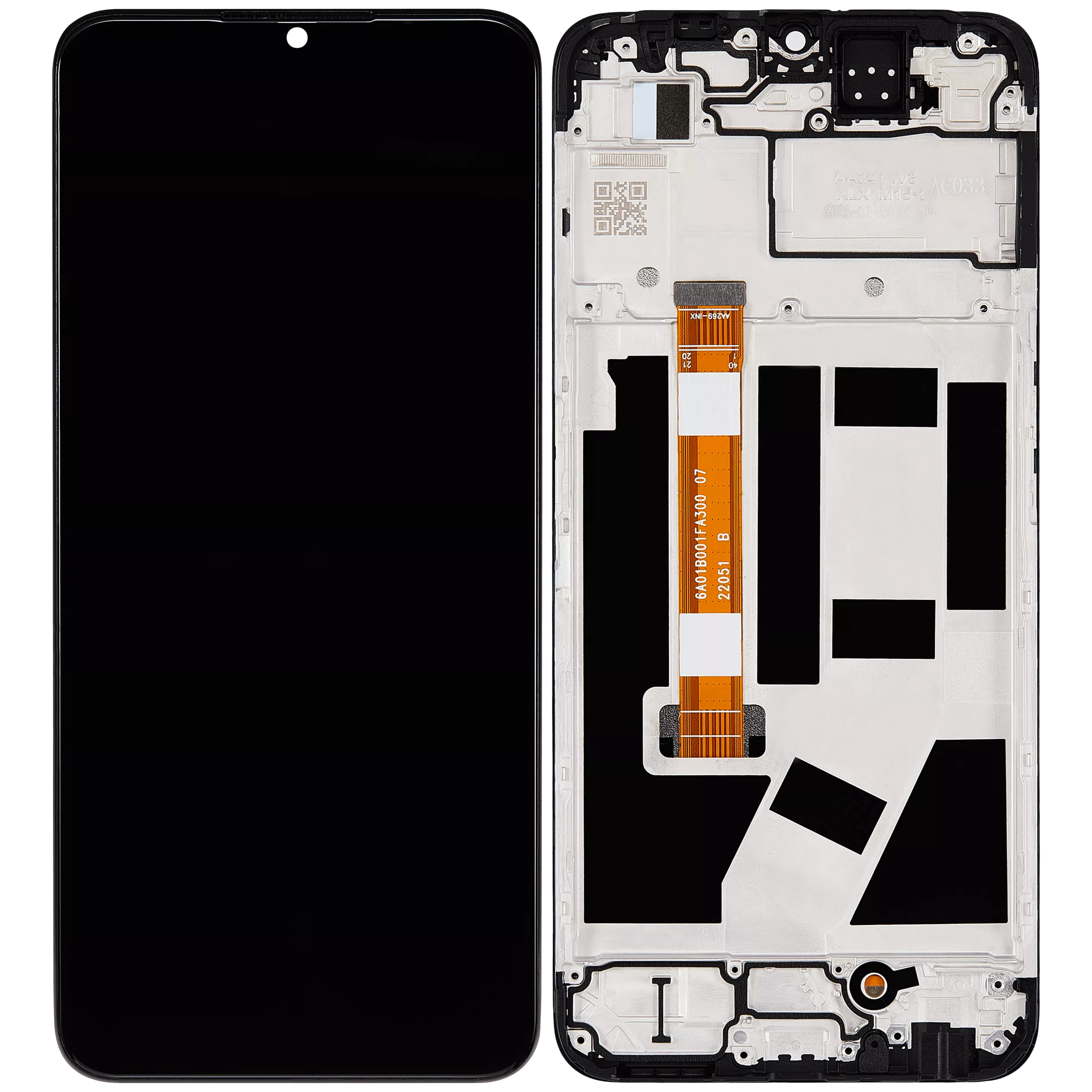 LCD Display mit Rahmen für OPPO A57 4G (professionell aufgearbeitet) – Bild 2