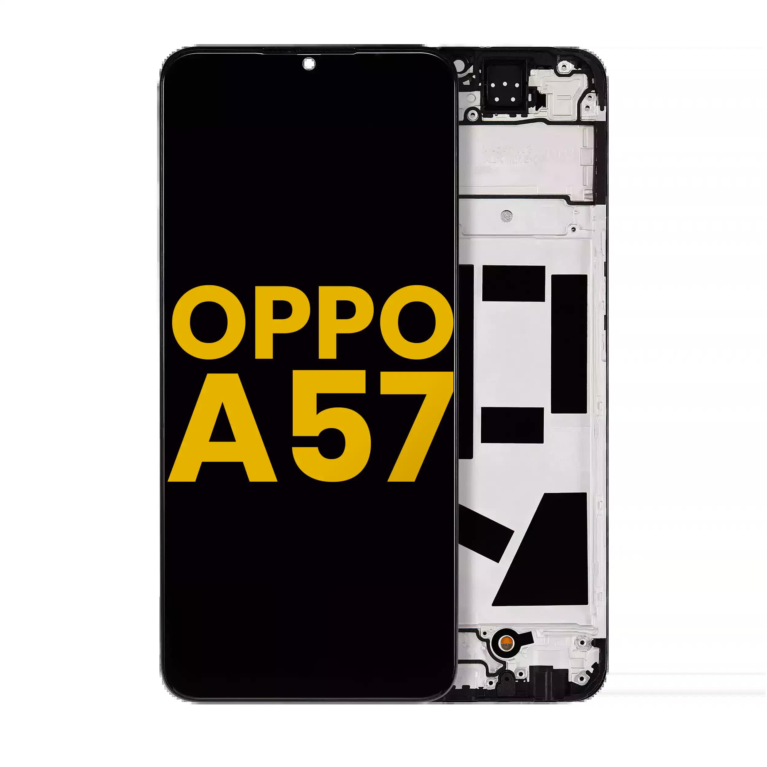 LCD Display mit Rahmen für OPPO A57 4G (professionell aufgearbeitet)
