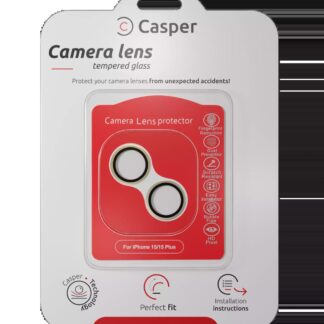 Casper Kameraglas Protector für iPhone 15 / 15 Plus (yellow) (Clear (Transparent))