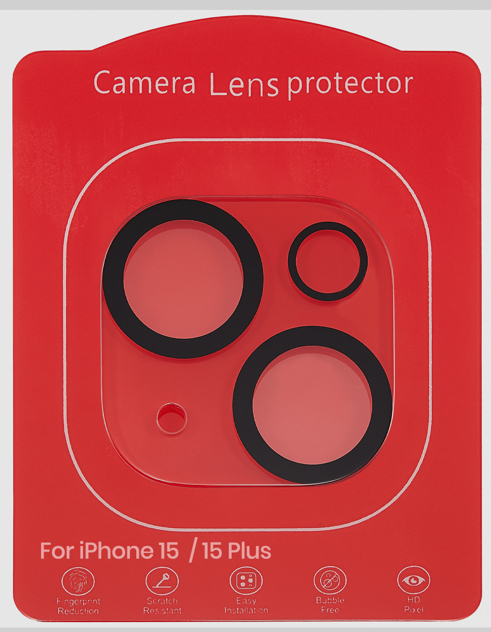 Casper Kameraglas Protector für iPhone 15 / 15 Plus (Crystal Full Abdeckung) – Bild 2