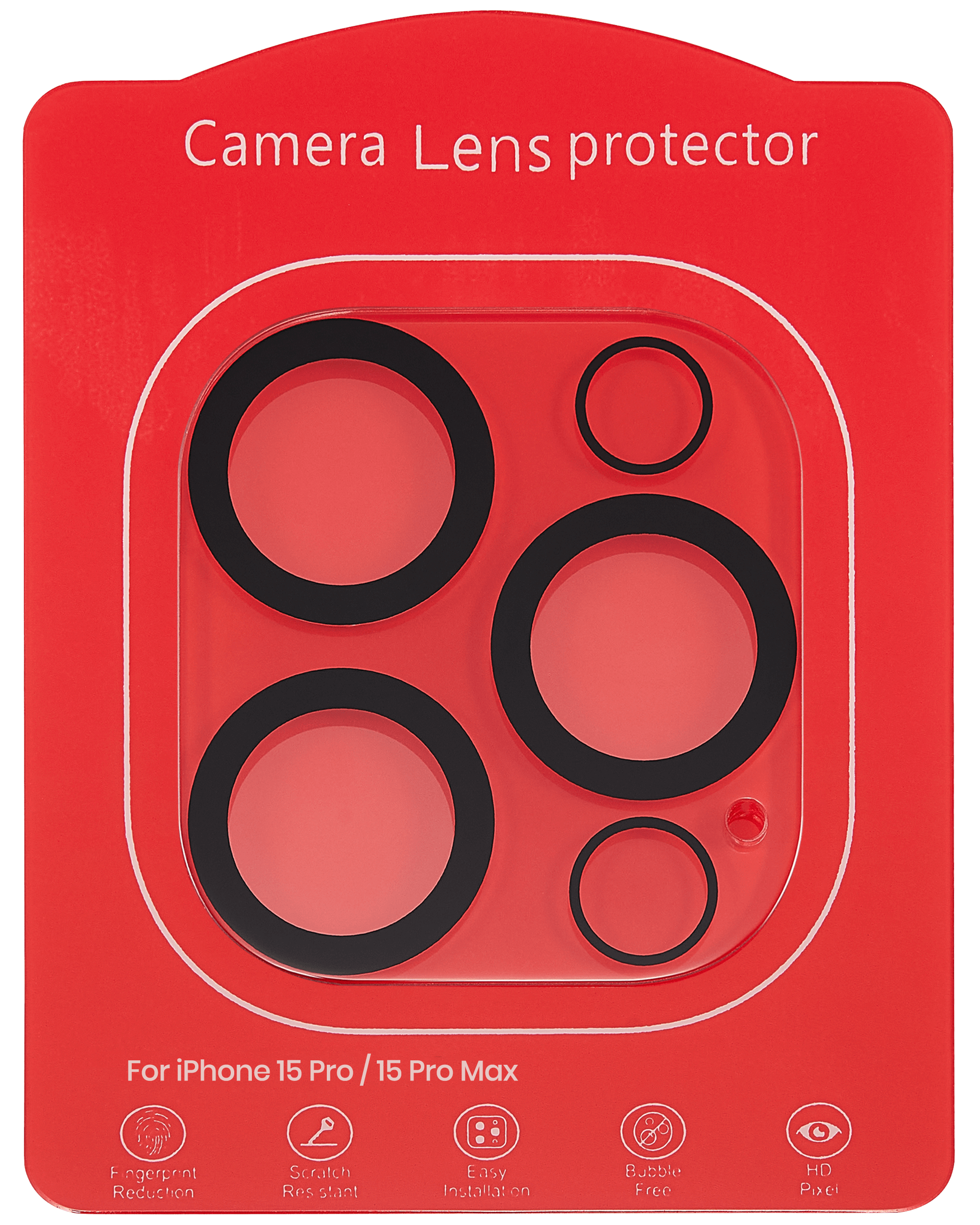 Casper Kameraglas Protector für iPhone 15 Pro / 15 Pro Max (Crystal Full Abdeckung) – Bild 3