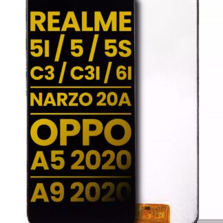 LCD Display ohne Rahmen für Realme 5i / 5 / 5S / C3i / 6i / Narzo 20A / OPPO A5 2020 / A9 2020 / A11 / A11x (professionell aufgearbeitet)