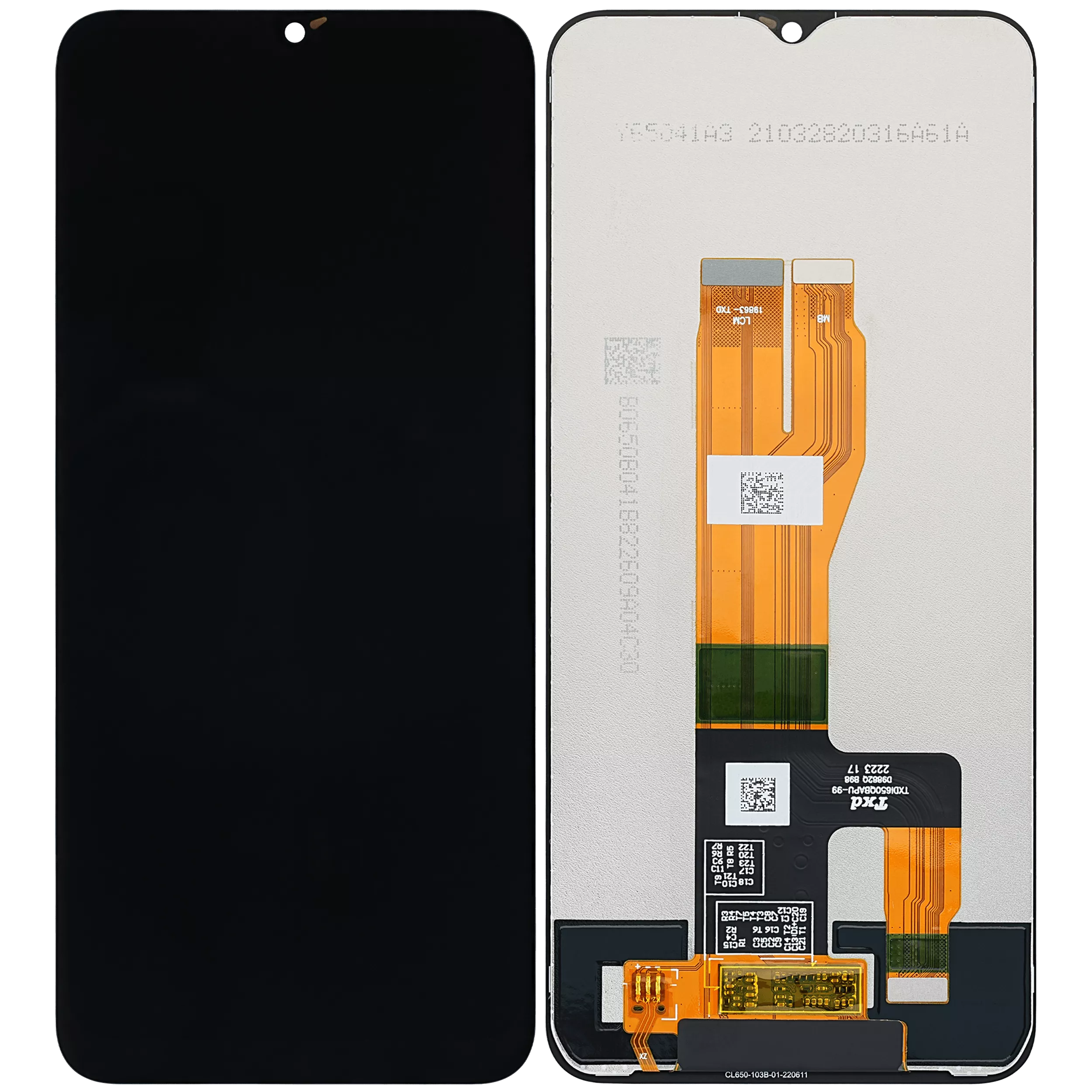 LCD Display ohne Rahmen für Realme C30 / C33 / Narzo 50i Prime (professionell aufgearbeitet) – Bild 2