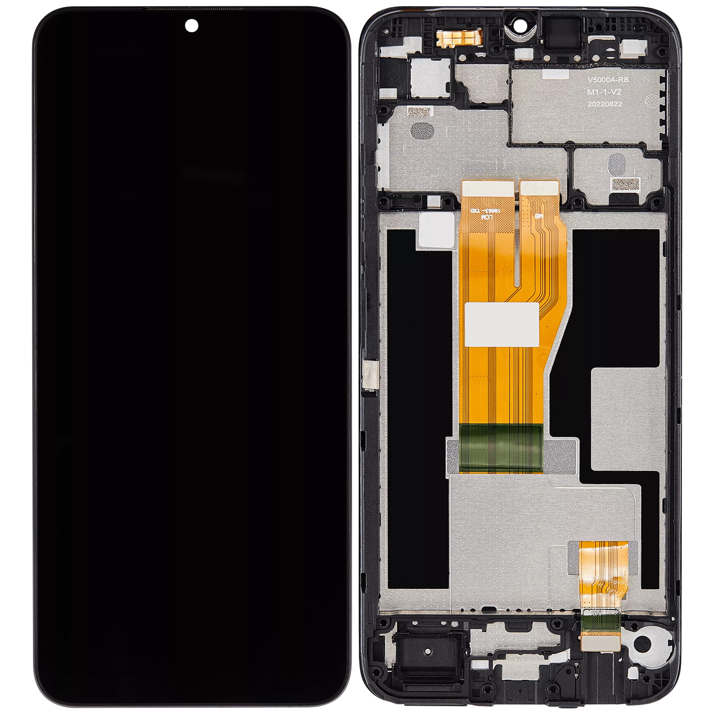 LCD Display mit Rahmen für Realme C30 / C33 / Narzo 50i Prime (professionell aufgearbeitet) – Bild 2