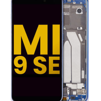 OLED Display mit Rahmen für Xiaomi Mi 9 SE (professionell aufgearbeitet) (Blue (Blau))