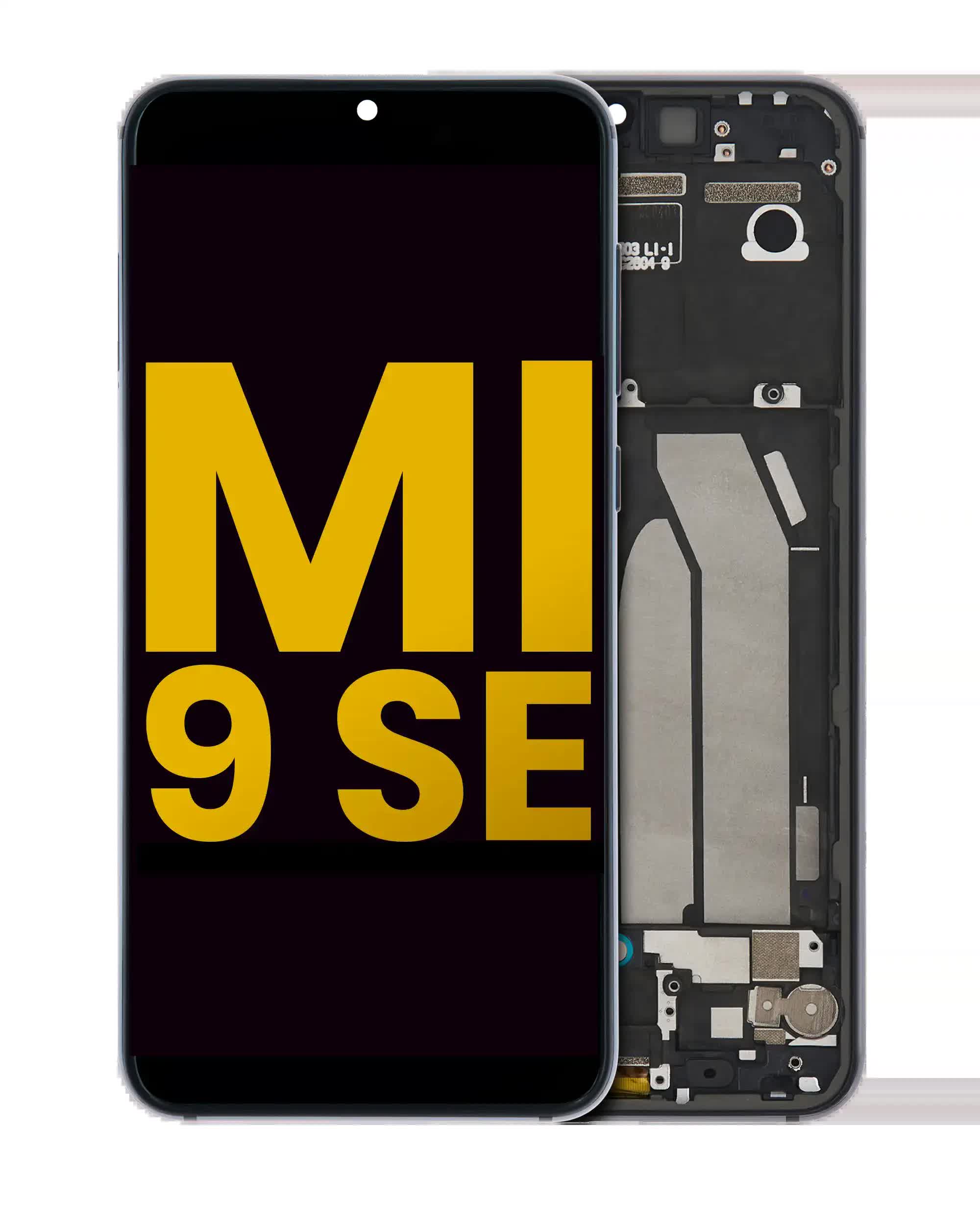 OLED Display mit Rahmen für Xiaomi Mi 9 SE (professionell aufgearbeitet) (Gray (Grau))