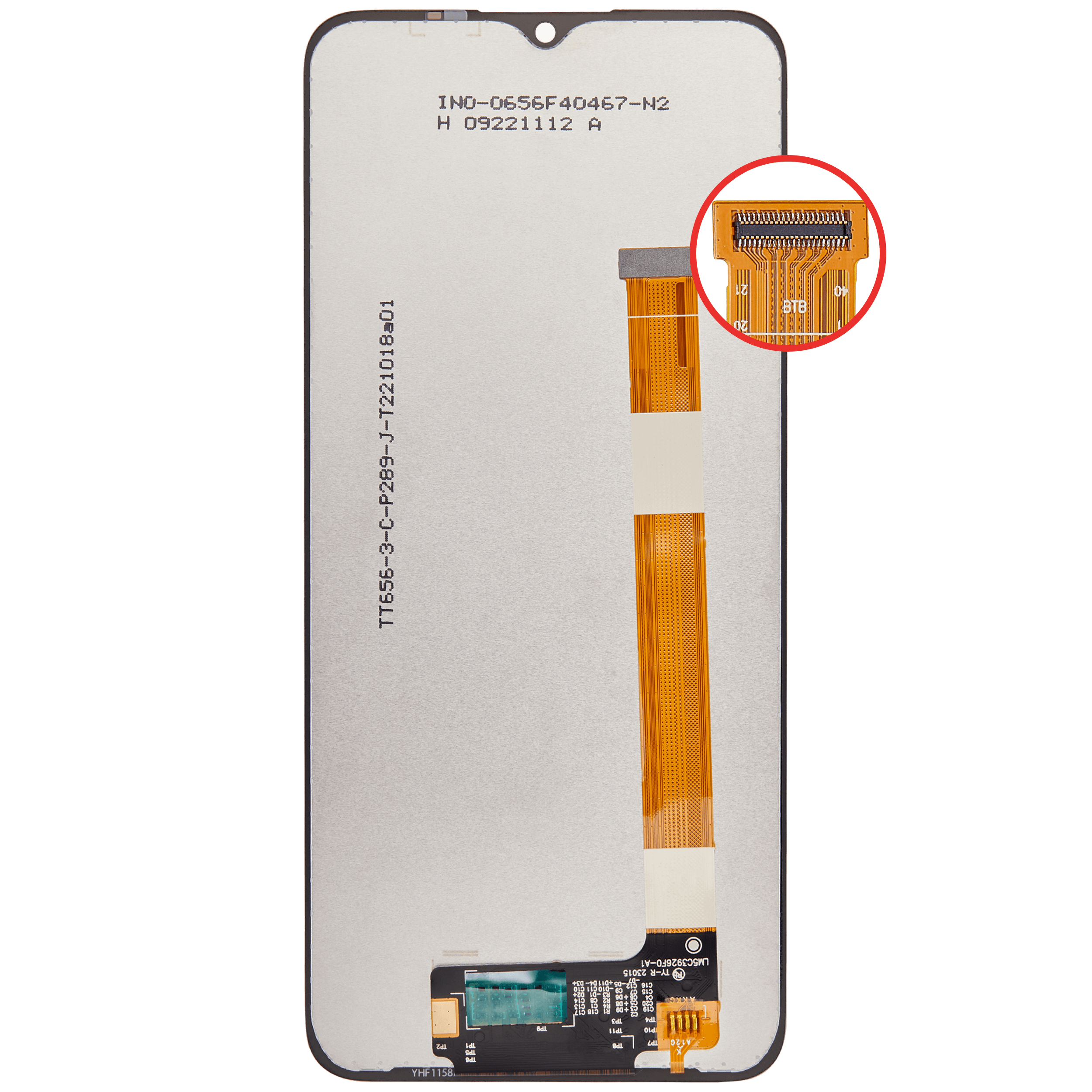 LCD Display ohne Rahmen für TCL 40 XE 5G / 50 LE (T510WS) (professionell aufgearbeitet) – Bild 4