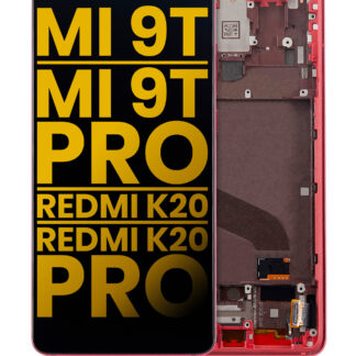 OLED Display mit Rahmen für Xiaomi Mi 9T / 9T Pro / K20 / K20 Pro (professionell aufgearbeitet) (Flame Red)