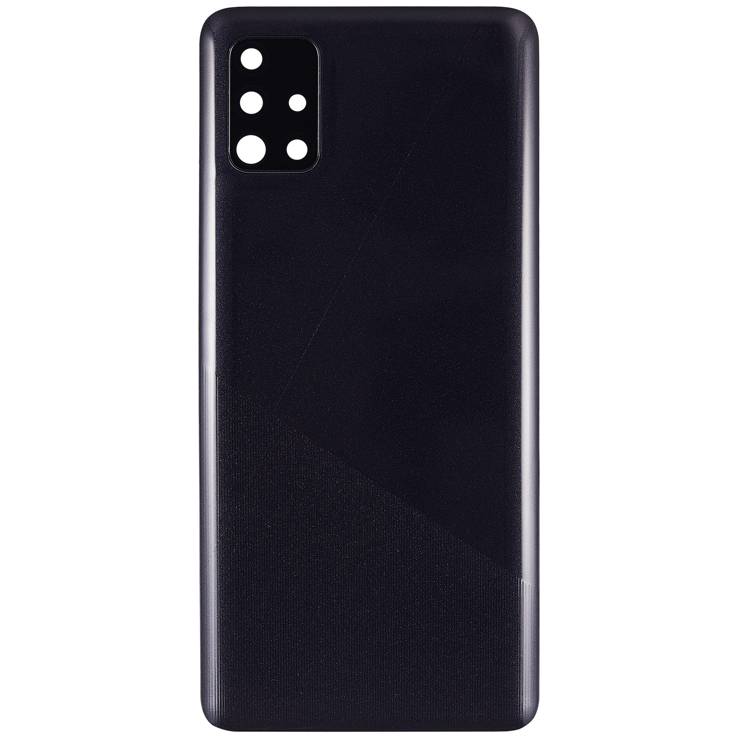 Rückdeckelglas mit Kameraglas für Samsung Galaxy A51 4G (A515 / 2019) (Aftermarket Plus) (Prism Crush Black) – Bild 4