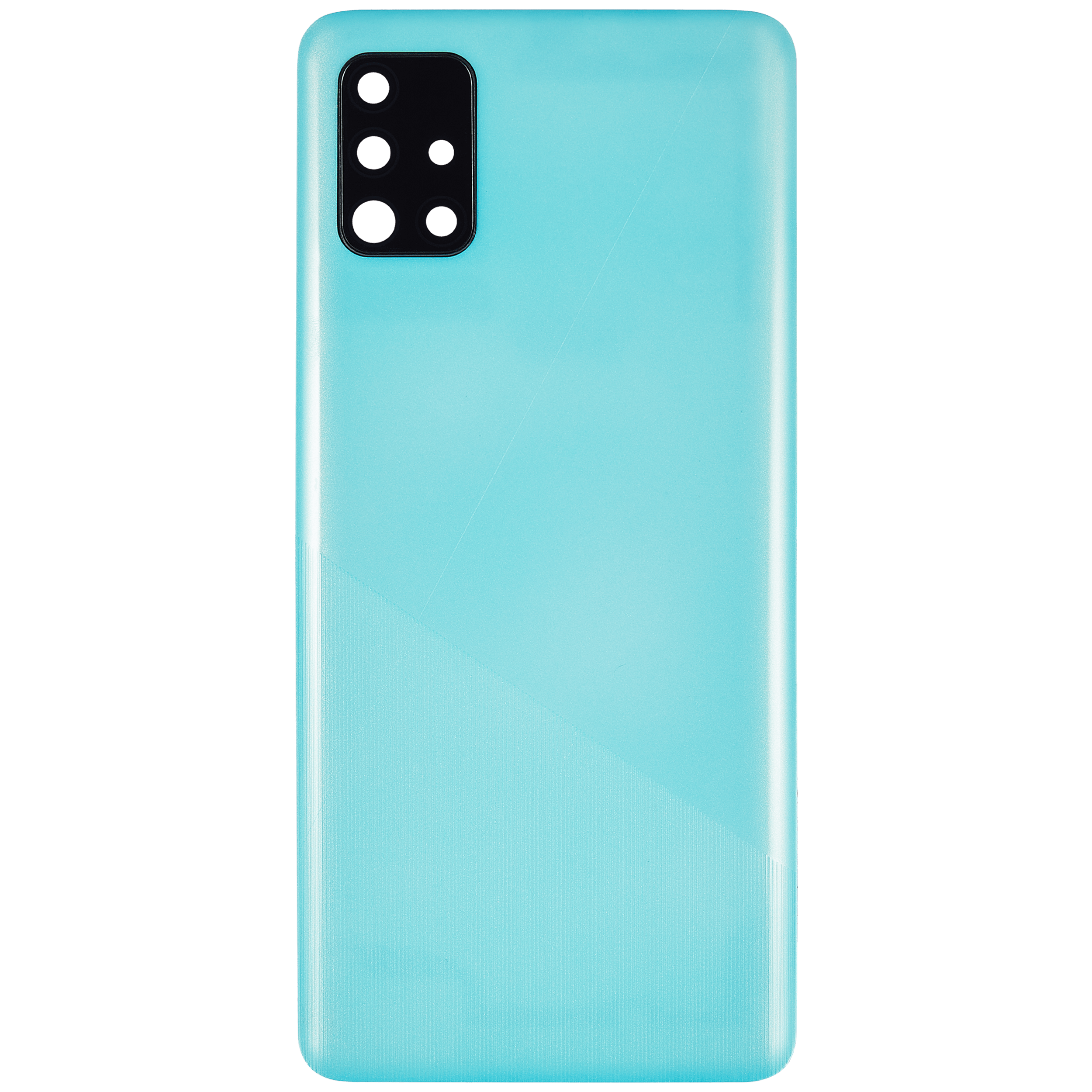 Rückdeckelglas mit Kameraglas für Samsung Galaxy A51 4G (A515 / 2019) (Aftermarket Plus) (Prism Crush Blue) – Bild 4