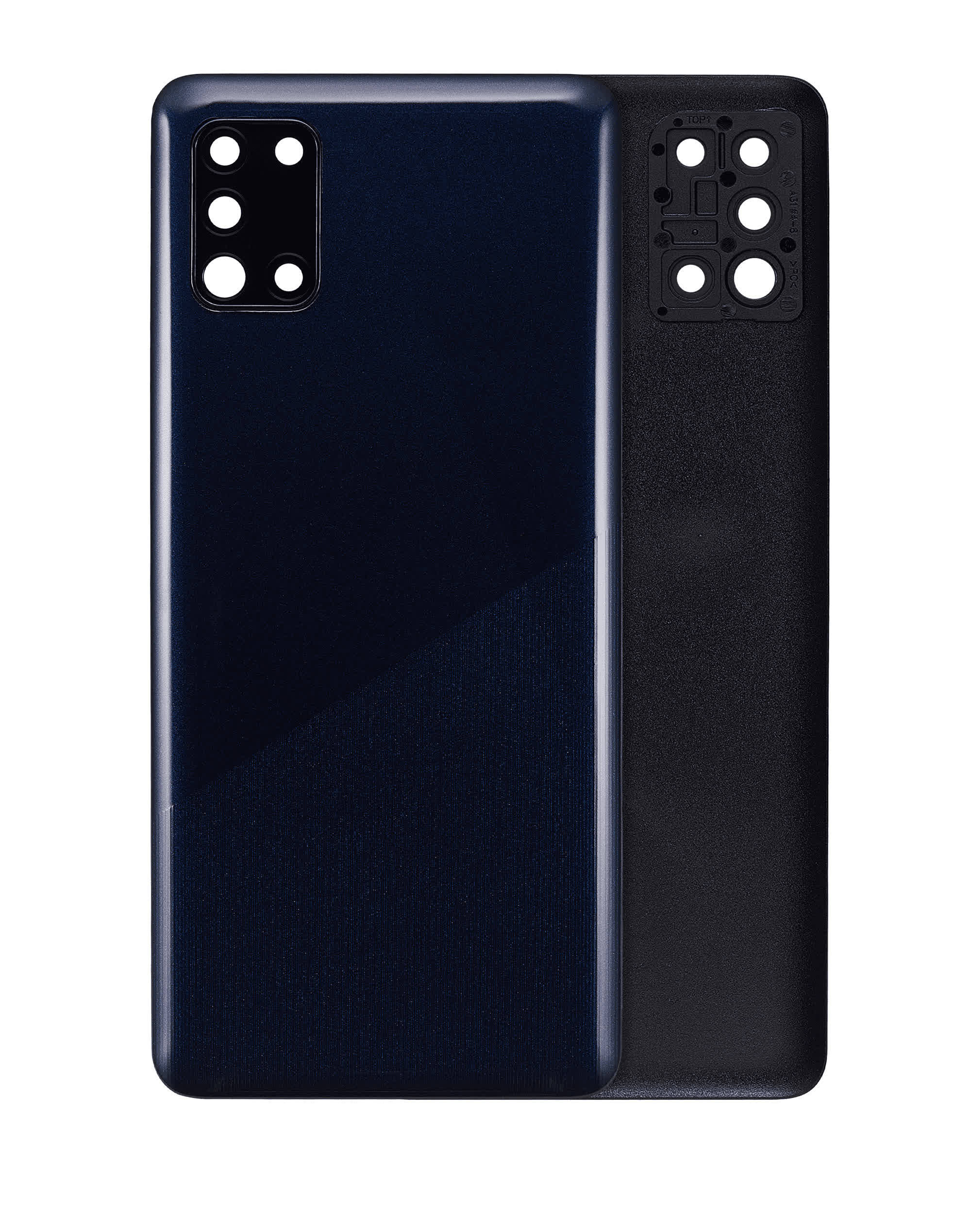 Rückdeckelglas mit Kameraglas für Samsung Galaxy A31 (A315 / 2020) (Aftermarket Plus) (Prism Crush Blue)