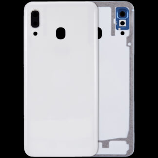 Rückdeckelglas mit Kameraglas für Samsung Galaxy A30 (A305 / 2019) (Aftermarket Plus) (White (Weiß))