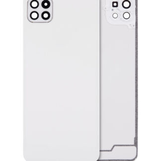 Rückdeckelglas mit Kameraglas für Samsung Galaxy A22 5G (A226 / 2021) (Aftermarket Plus) (White (Weiß))