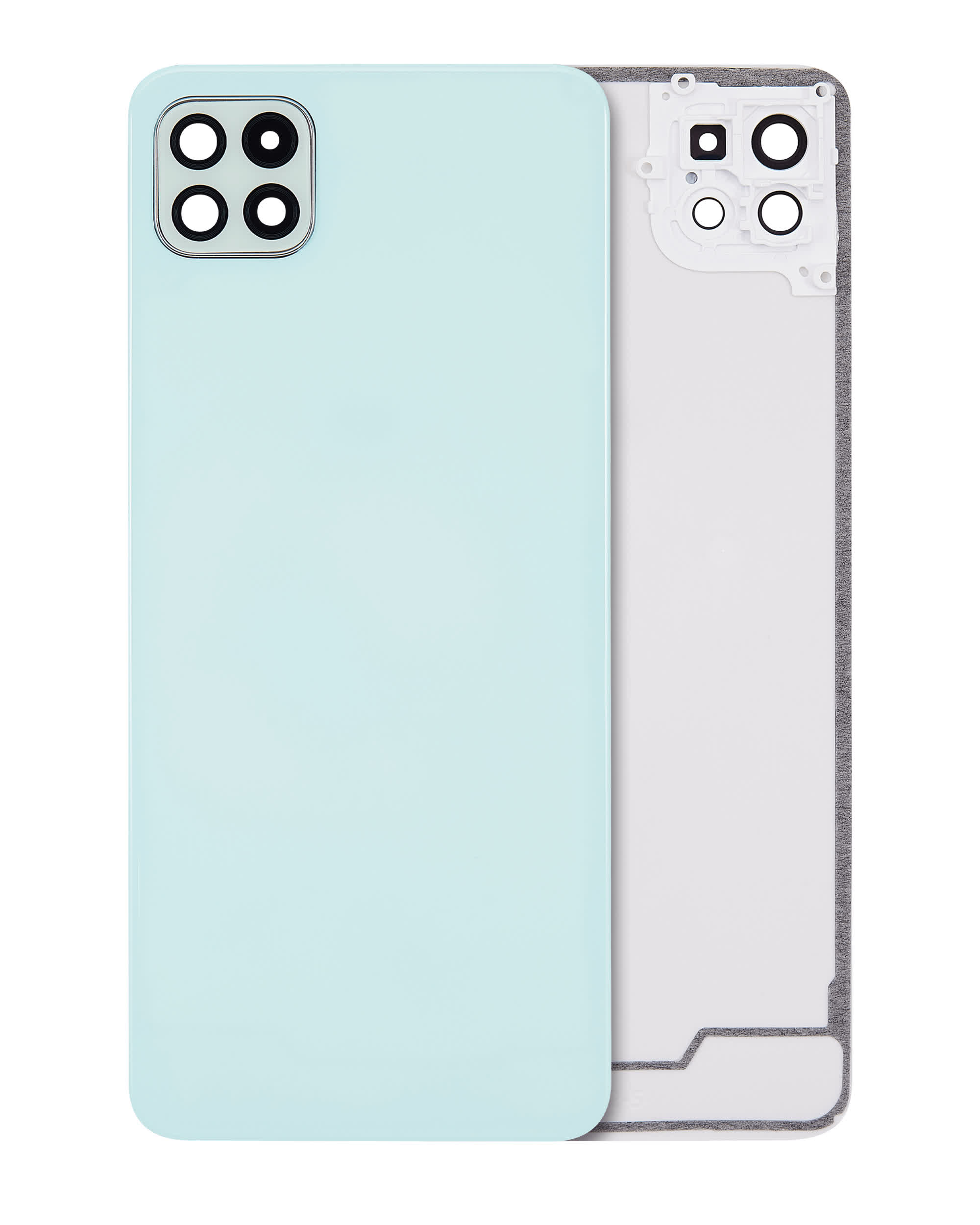 Rückdeckelglas mit Kameraglas für Samsung Galaxy A22 5G (A226 / 2021) (Aftermarket Plus) (Mint)