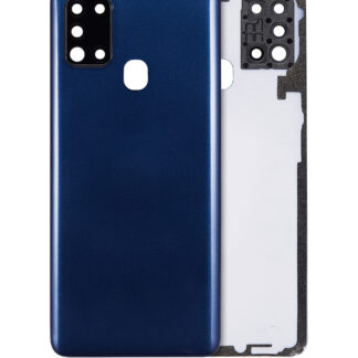 Rückdeckelglas mit Kameraglas für Samsung Galaxy A21s (A217 / 2020) (Aftermarket Plus) (Blue (Blau))