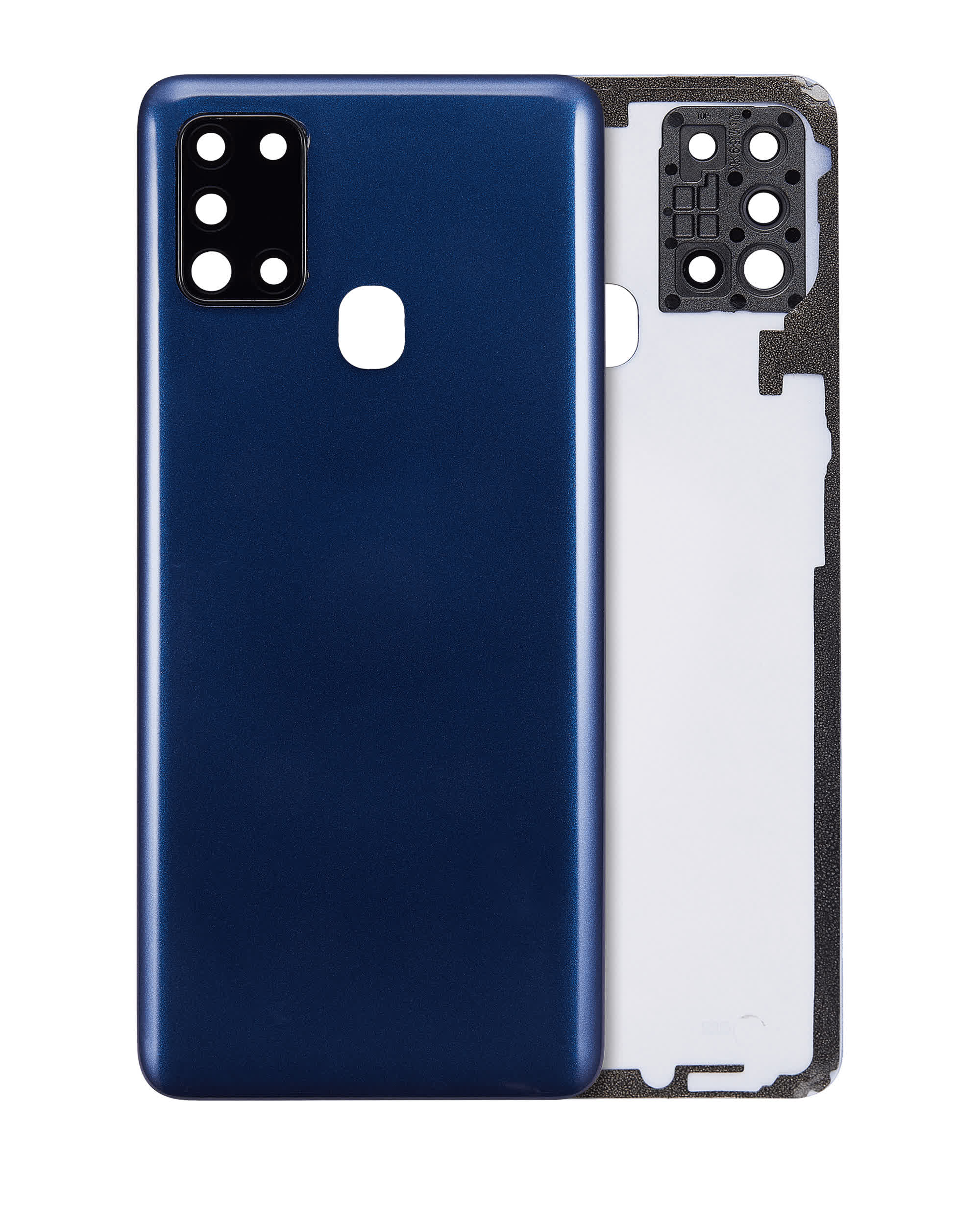 Rückdeckelglas mit Kameraglas für Samsung Galaxy A21s (A217 / 2020) (Aftermarket Plus) (Blue (Blau))
