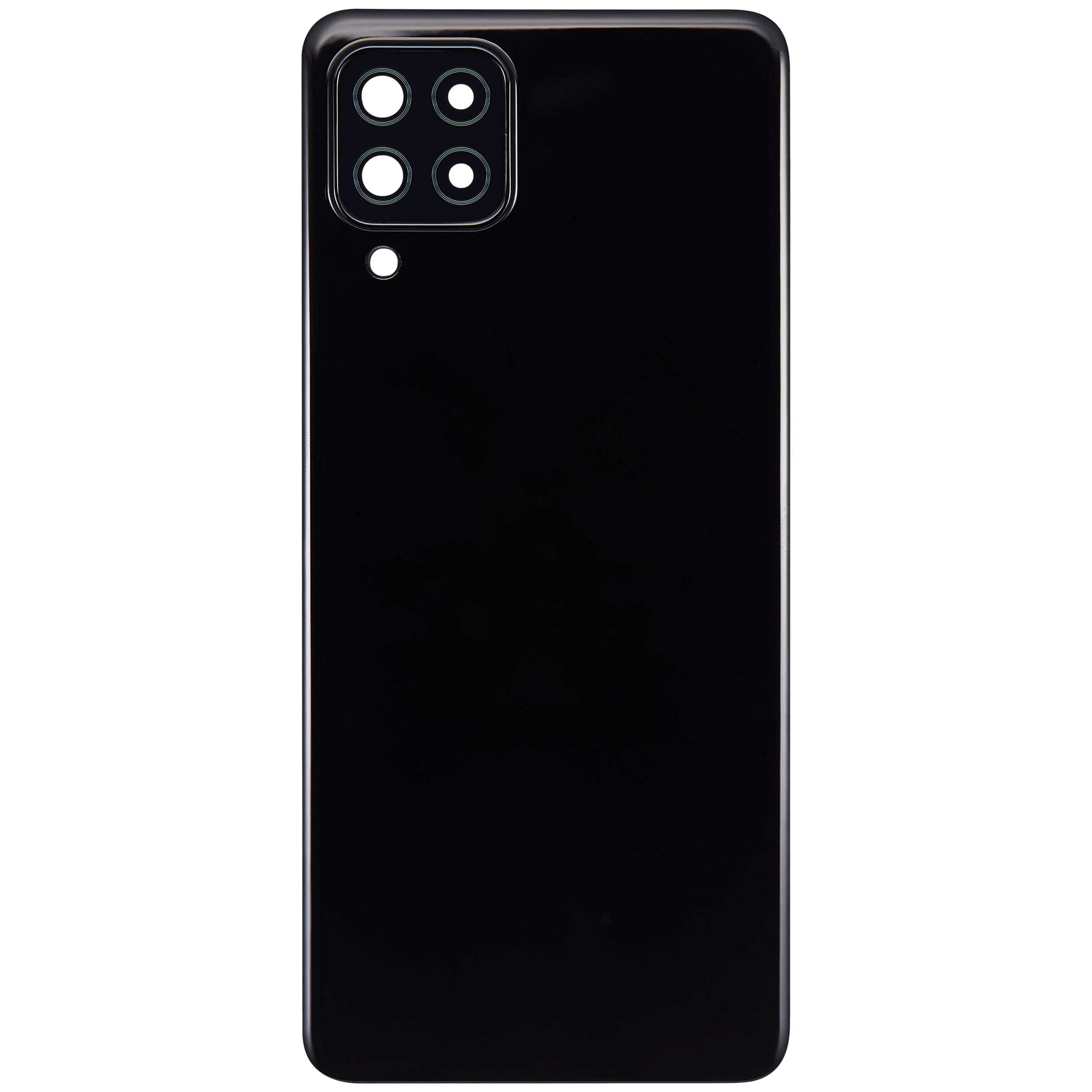 Rückdeckelglas mit Kameraglas für Samsung Galaxy A22 4G (A225 / 2021) (Aftermarket Plus) (Black (Schwarz)) – Bild 3