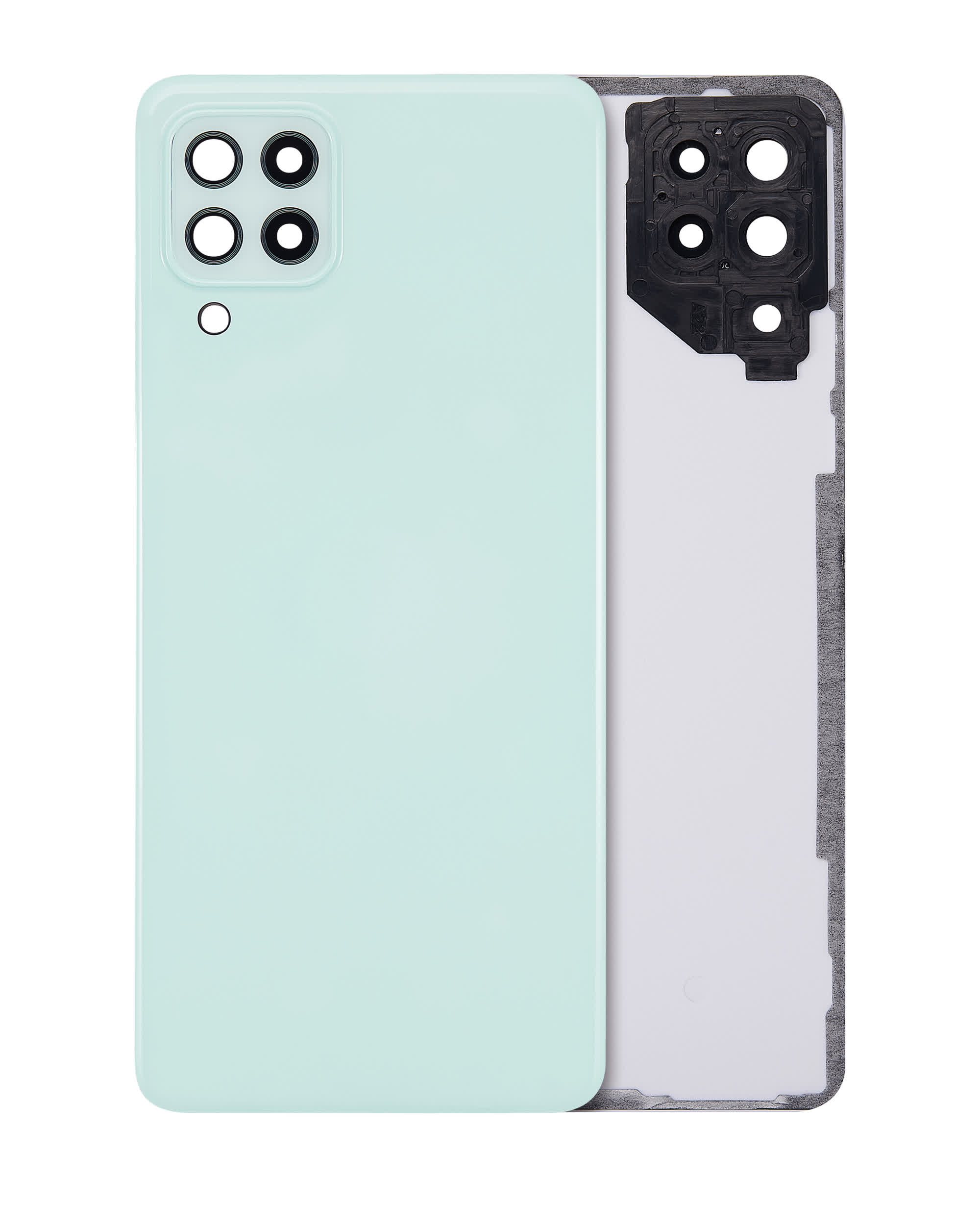 Rückdeckelglas mit Kameraglas für Samsung Galaxy A22 4G (A225 / 2021) (Aftermarket Plus) (Mint)