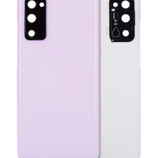 Rückdeckelglas mit Kameraglas für Samsung Galaxy S20 FE 5G (Aftermarket Plus) (Cloud Lavender)