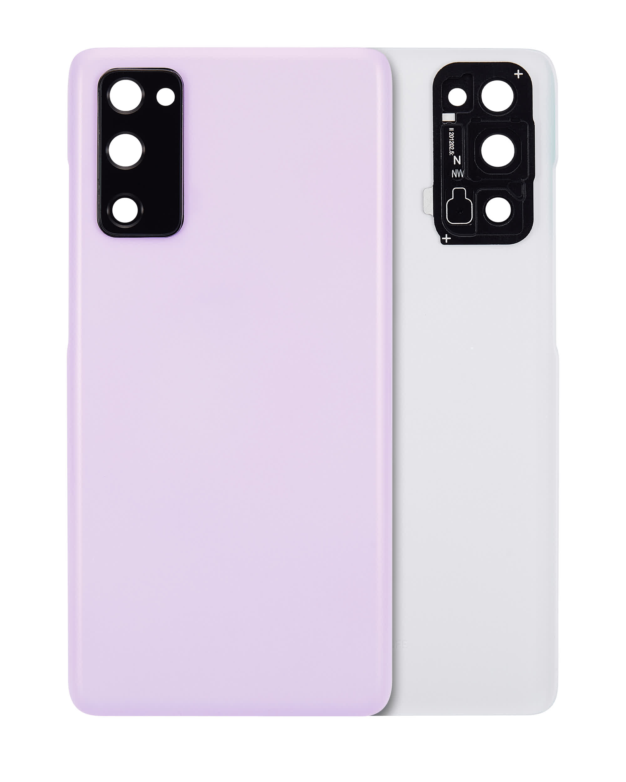 Rückdeckelglas mit Kameraglas für Samsung Galaxy S20 FE 5G (Aftermarket Plus) (Cloud Lavender)