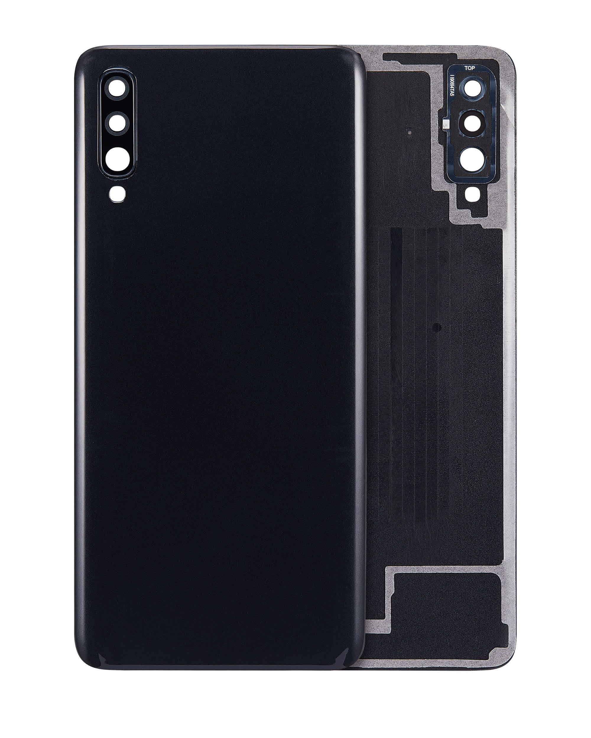 Rückdeckelglas für Samsung Galaxy A70 (A705 / 2019) (Aftermarket Plus) (Black (Schwarz))