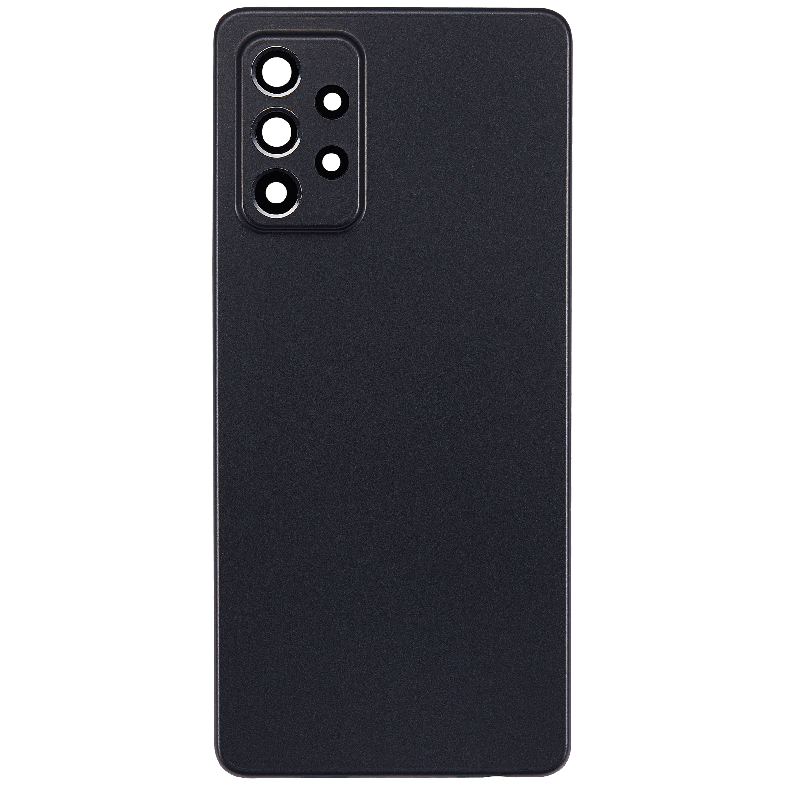 Rückdeckelglas für Samsung Galaxy A72 (A725 / 2021) (Aftermarket Plus) (Awesome Black) – Bild 3
