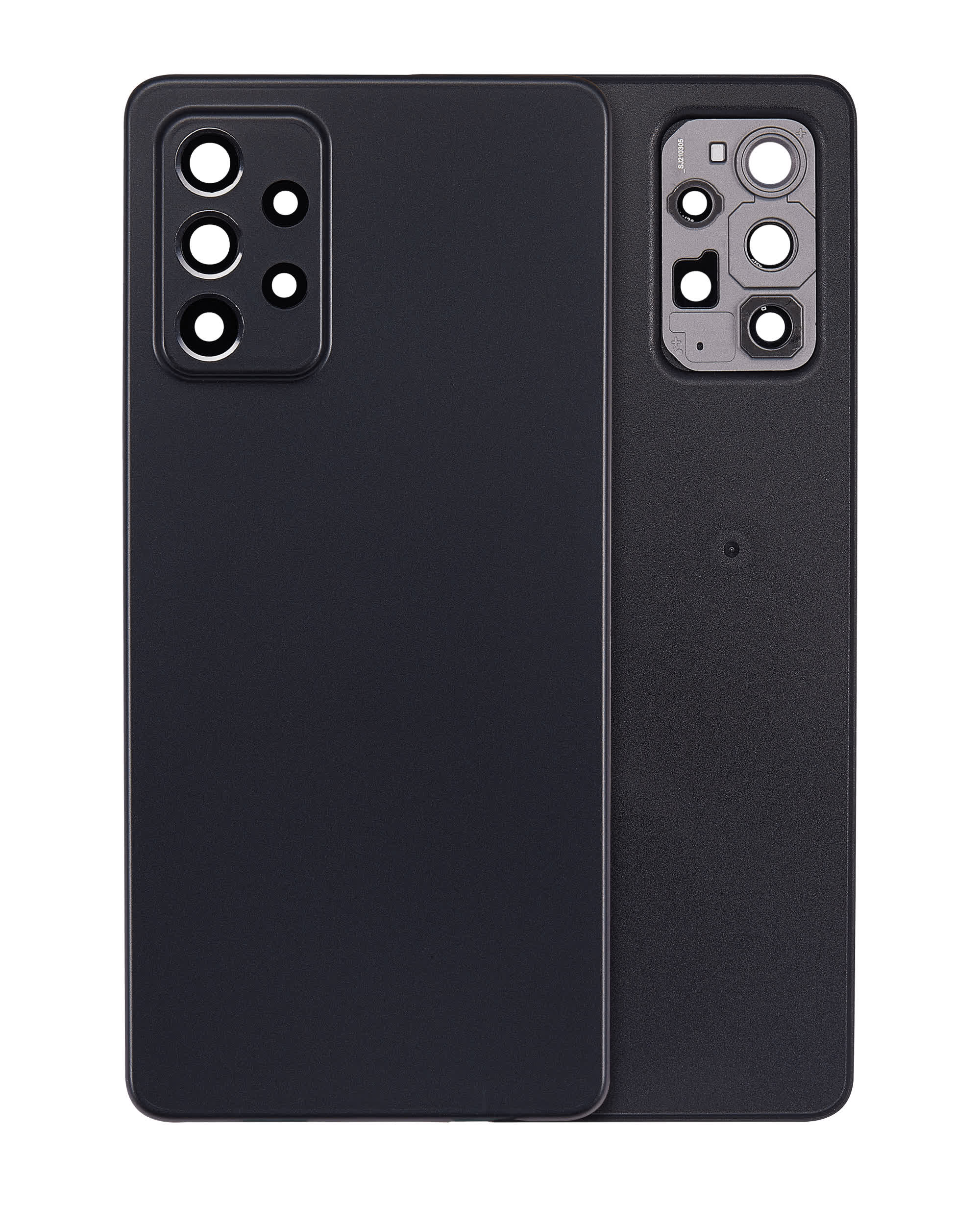 Rückdeckelglas für Samsung Galaxy A72 (A725 / 2021) (Aftermarket Plus) (Awesome Black)