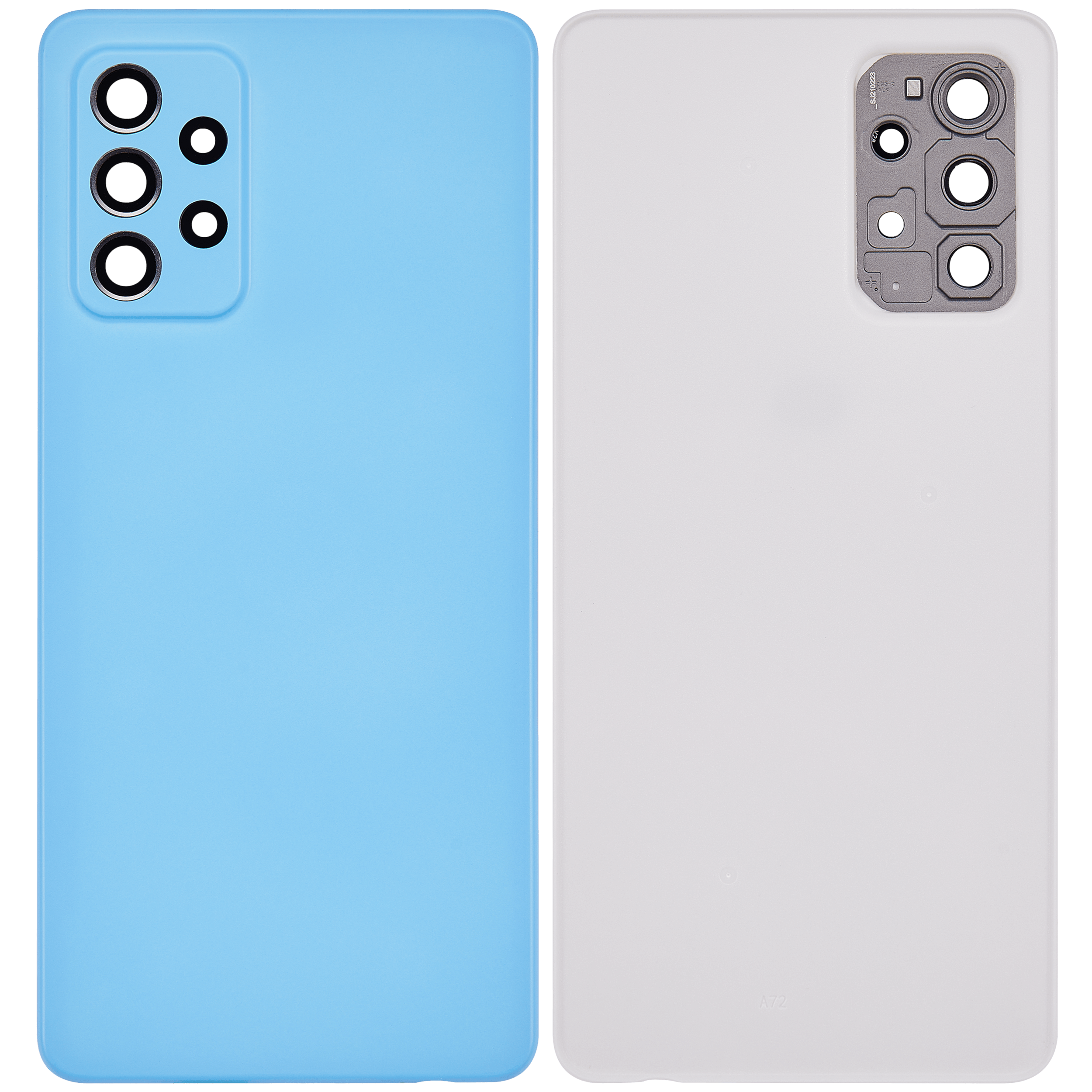 Rückdeckelglas für Samsung Galaxy A72 (A725 / 2021) (Aftermarket Plus) (Awesome Blue) – Bild 4
