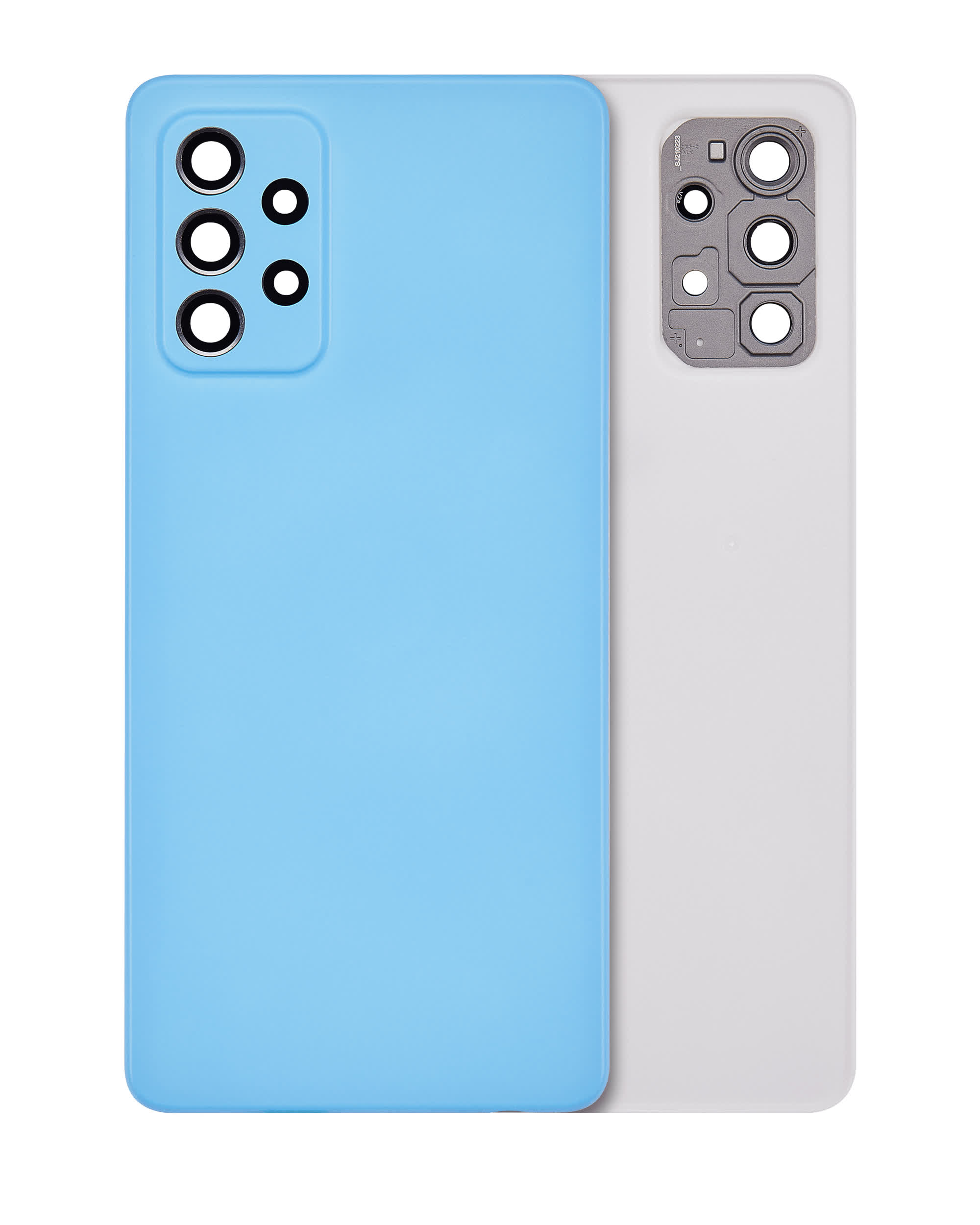 Rückdeckelglas für Samsung Galaxy A72 (A725 / 2021) (Aftermarket Plus) (Awesome Blue)