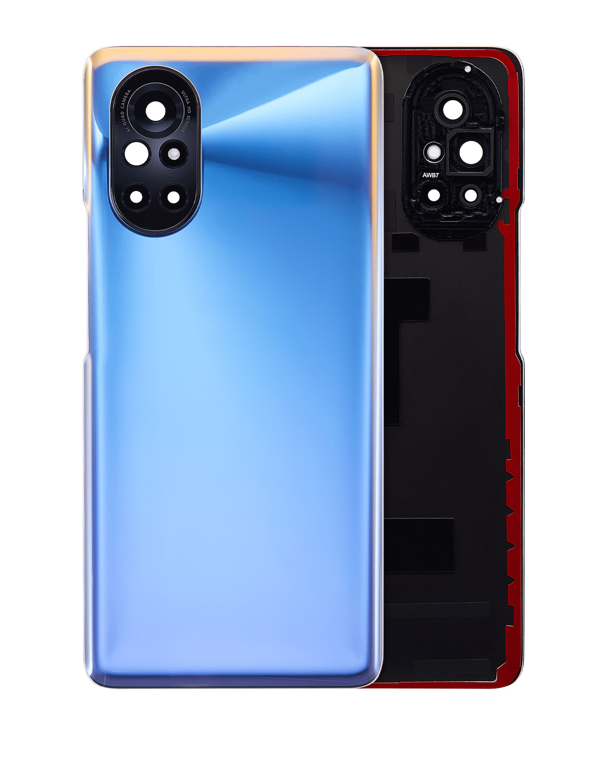 Rückdeckelglas mit Kameraglas für Huawei Nova 8 (Blue (Blau))