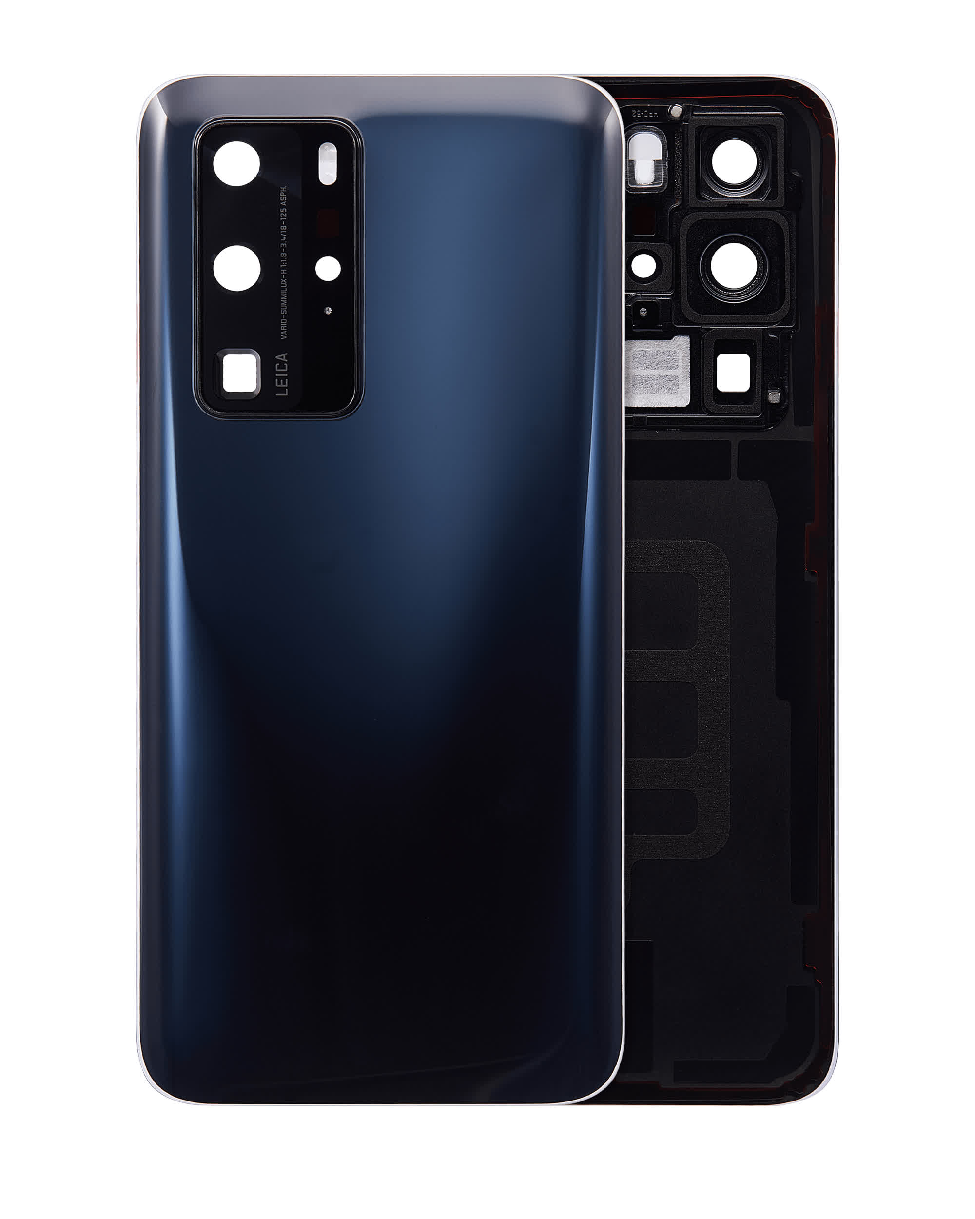 Rückdeckelglas mit Kameraglas für Huawei P40 Pro (Black (Schwarz))