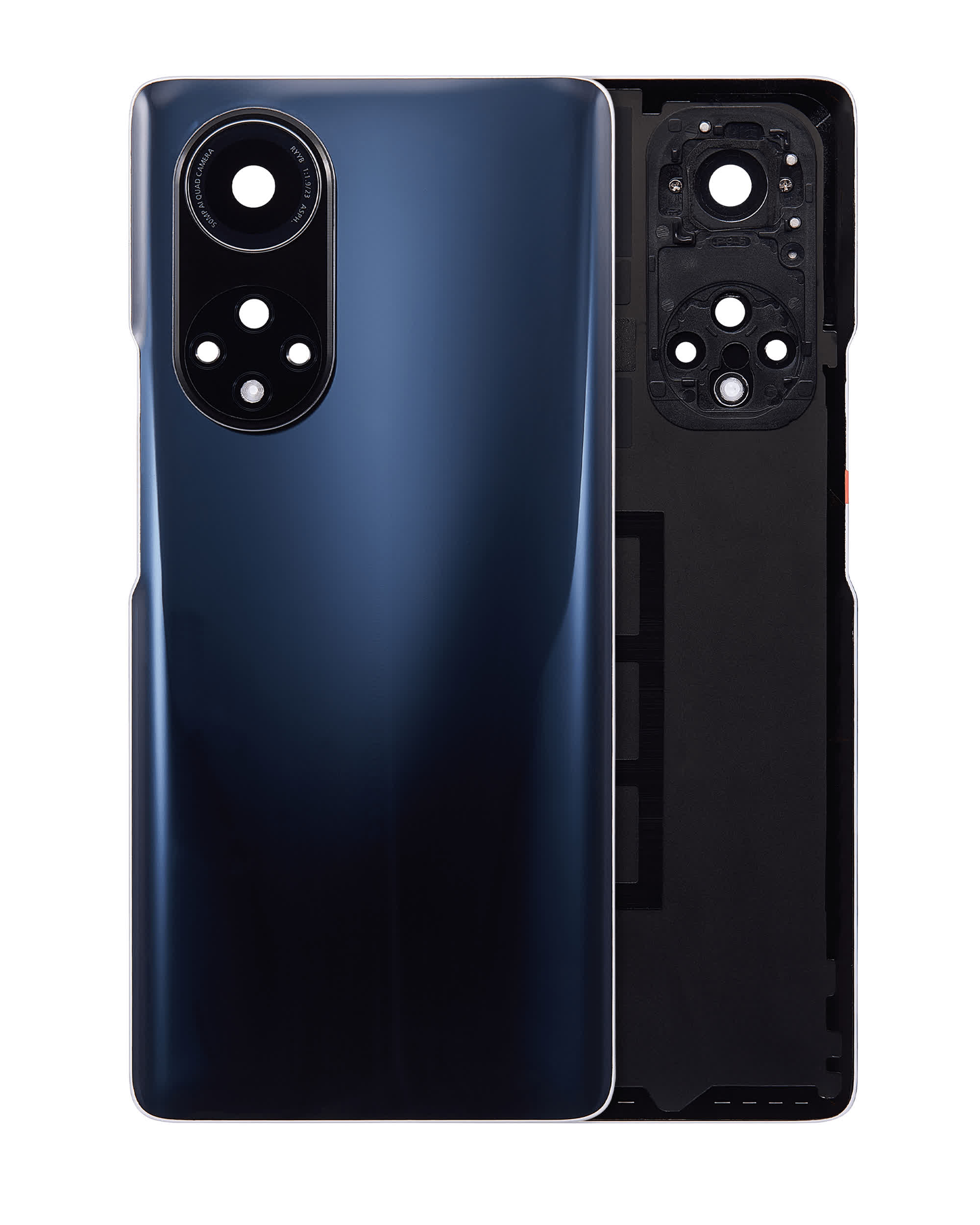 Rückdeckelglas mit Kameraglas für Huawei Nova 9 Pro (Black (Schwarz))