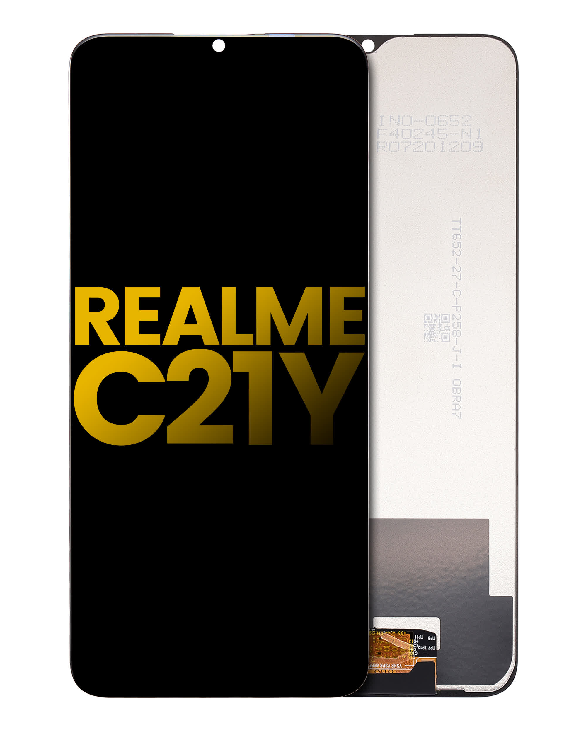 LCD Display ohne Rahmen für Realme C21Y / C25Y (professionell aufgearbeitet)