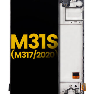 OLED Display mit Rahmen für Samsung Galaxy M31S (M317 / 2020) (professionell aufgearbeitet)