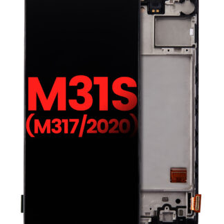 OLED Display mit Rahmen für Samsung Galaxy M31S (M317 / 2020) (Aftermarket Plus)