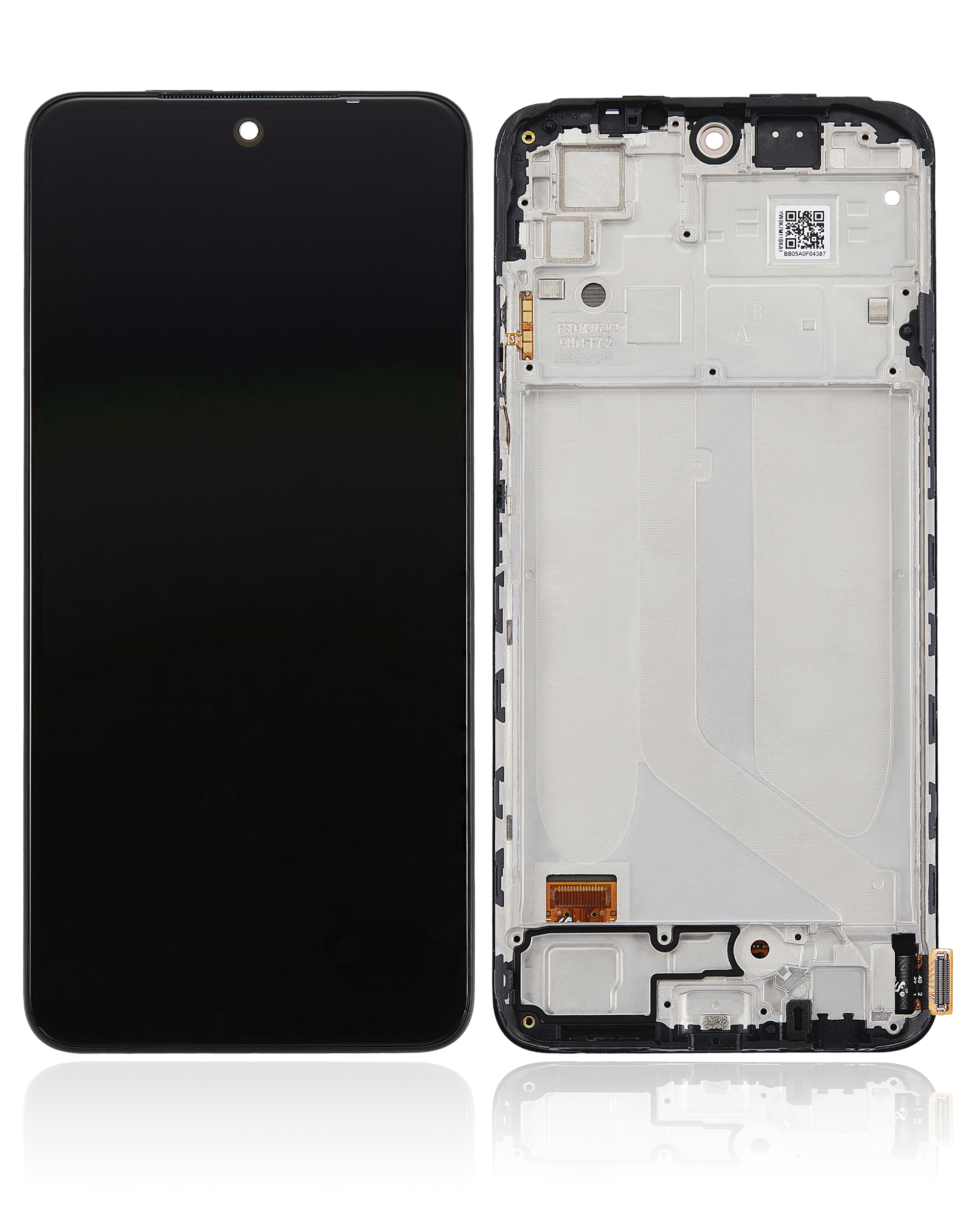 OLED Display mit Rahmen für Xiaomi Redmi Note 10 4G / Redmi Note 10S (Aftermarket Plus) – Bild 2