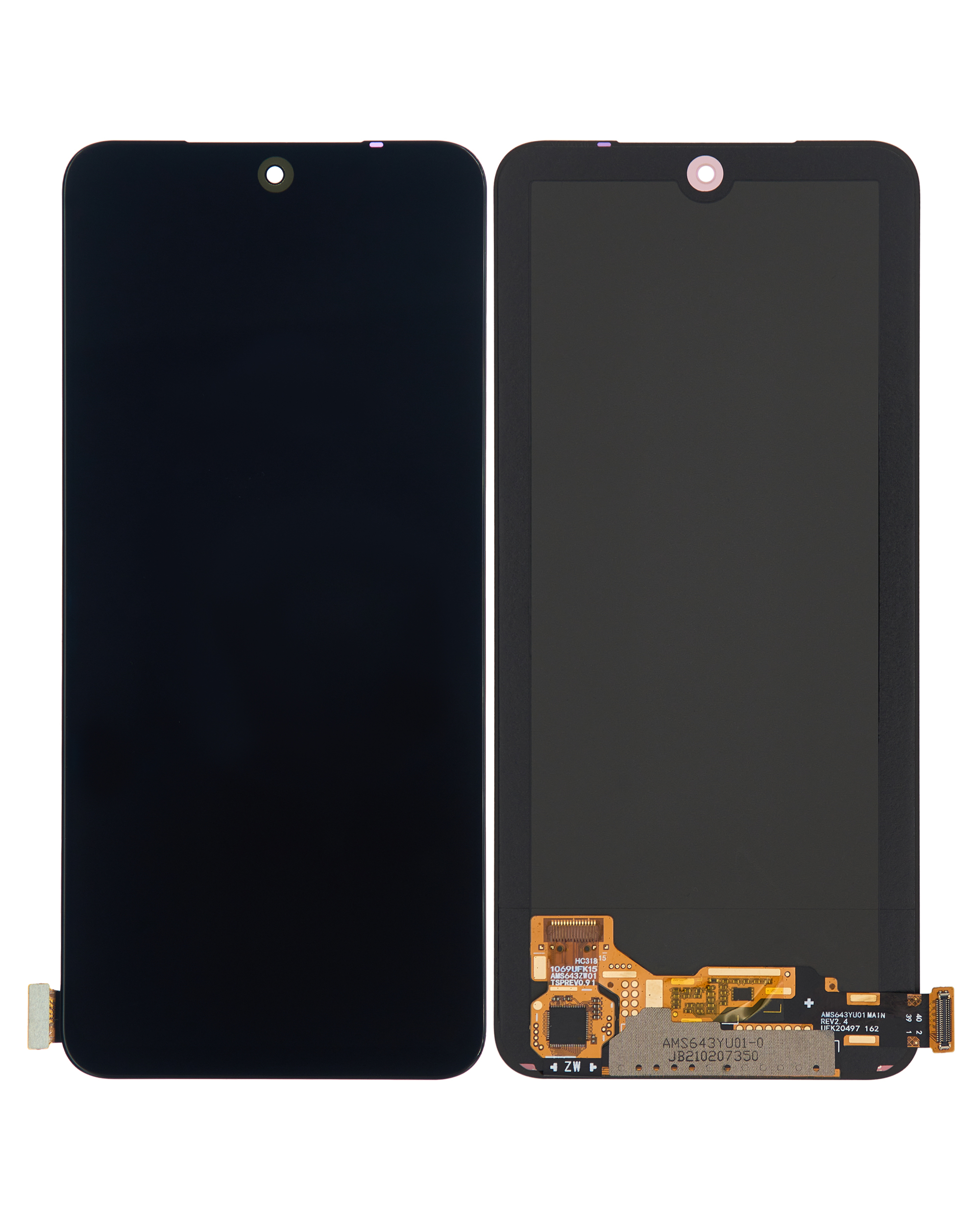 OLED Display ohne Rahmen für Xiaomi Redmi Note 10S / Note 10 / Poco M5s / Redmi Note 11 SE (India Version) (Aftermarket Plus) – Bild 2