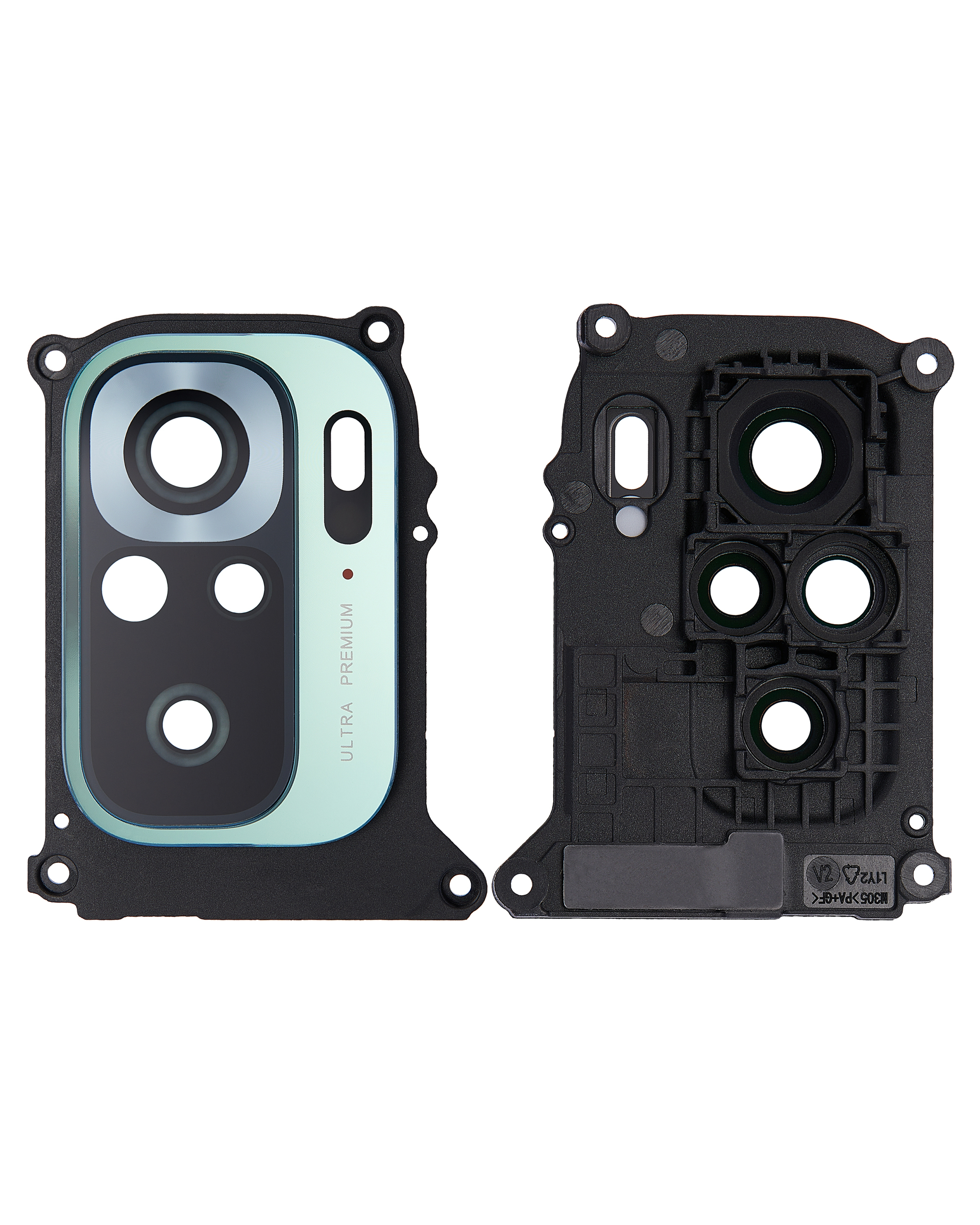 Rückkamera-Glas mit Halterung / Blende für Xiaomi Redmi Note 10S (Green (Grün)) – Bild 2