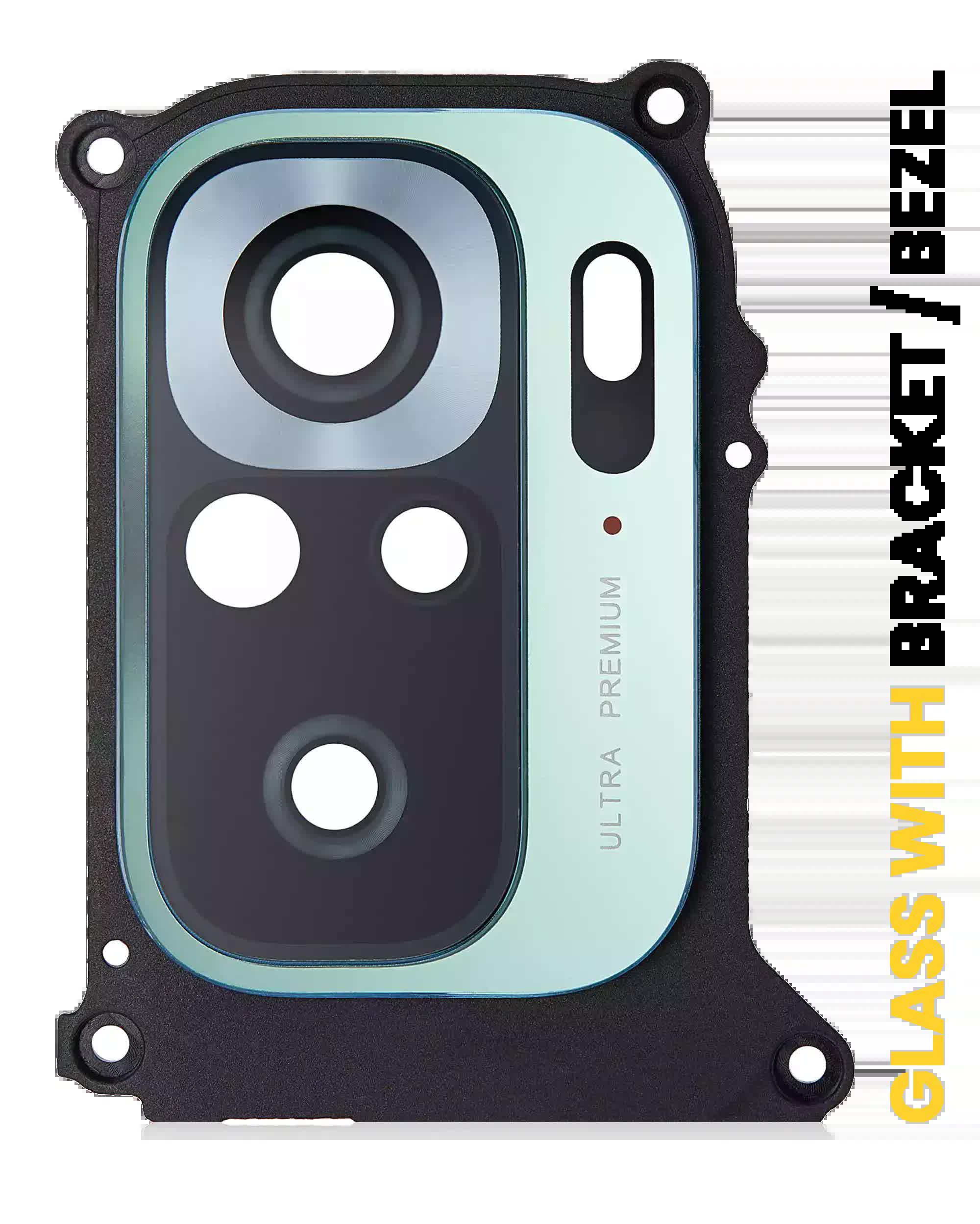 Rückkamera-Glas mit Halterung / Blende für Xiaomi Redmi Note 10S (Green (Grün))