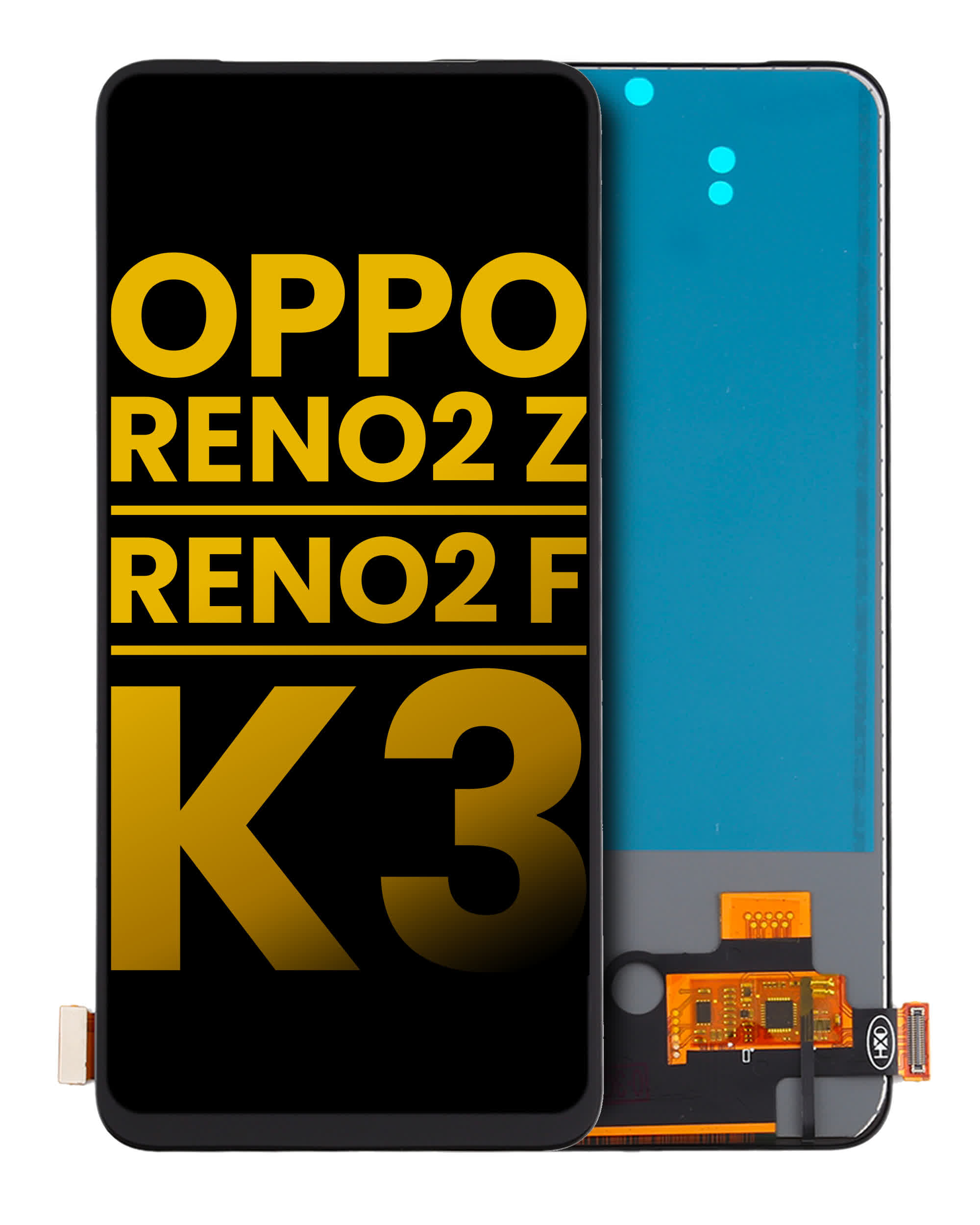 OLED Display ohne Rahmen für OPPO Reno2 Z / Reno2 F / K3 (professionell aufgearbeitet)