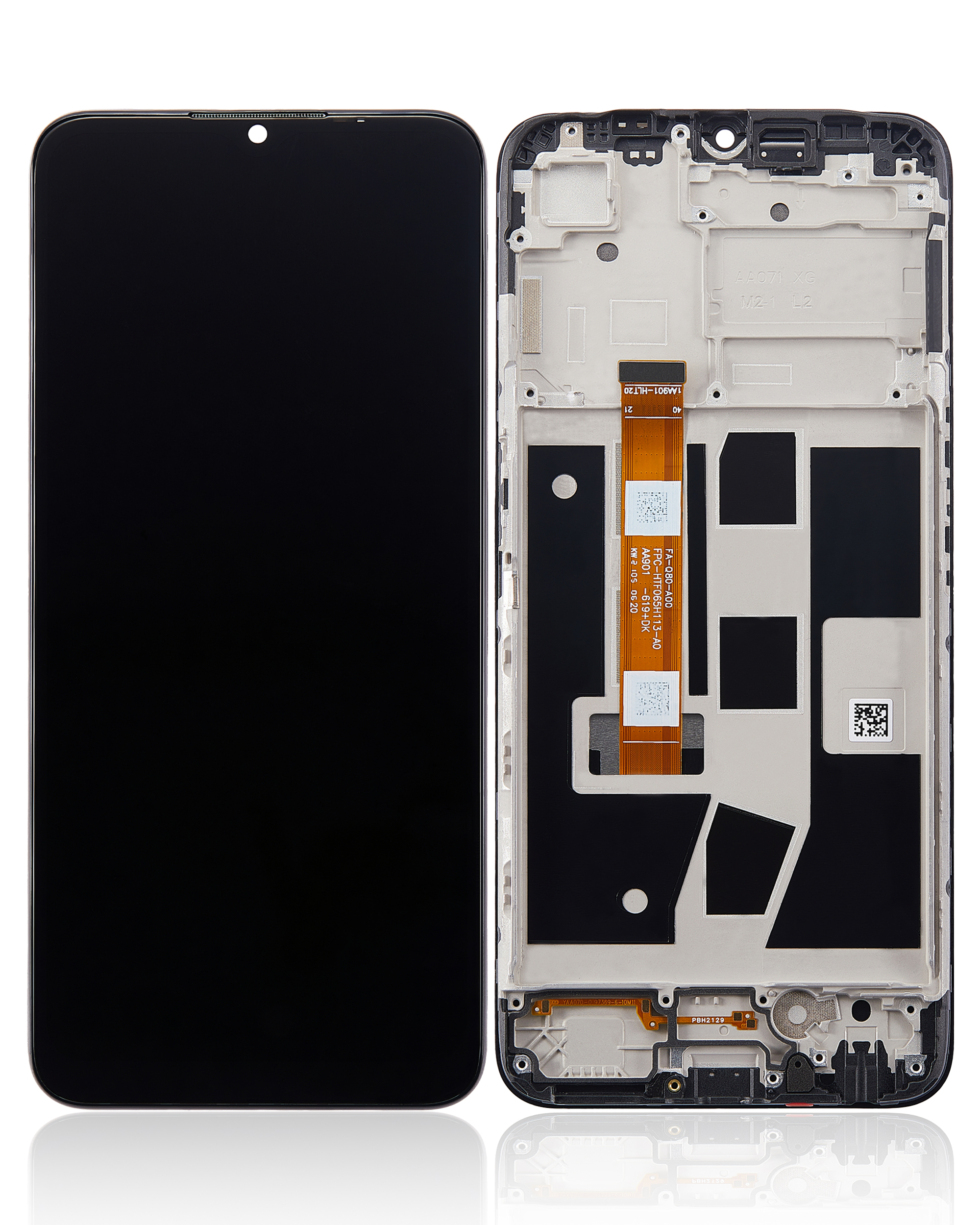 LCD Display mit Rahmen für OPPO A54s / A16 (professionell aufgearbeitet) – Bild 2
