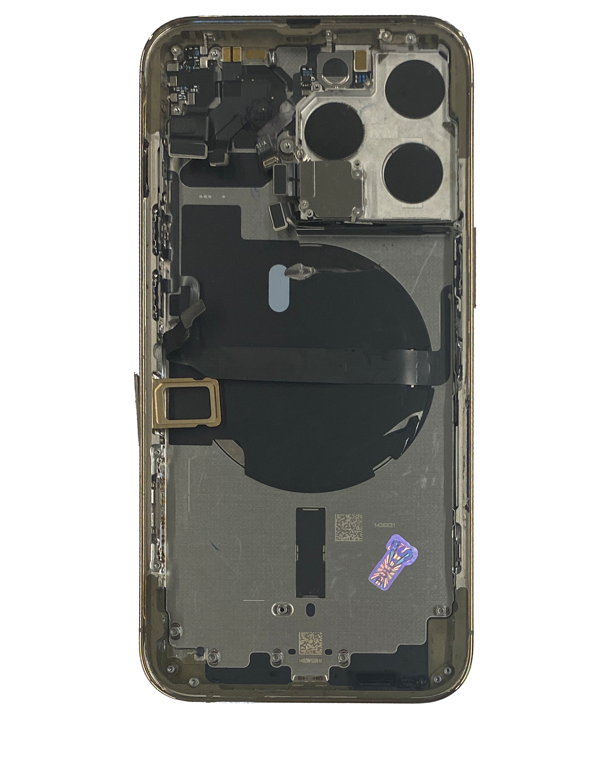 Rückgehäuse mit Kleinteilen für iPhone 13 Pro (EU / globale Version) (ausgebautes Originalteil: Grade A) (Gold) – Bild 3