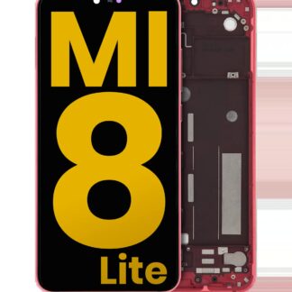 LCD Display mit Rahmen für Xiaomi Mi 8 Lite (professionell aufgearbeitet) (Twilight Gold)