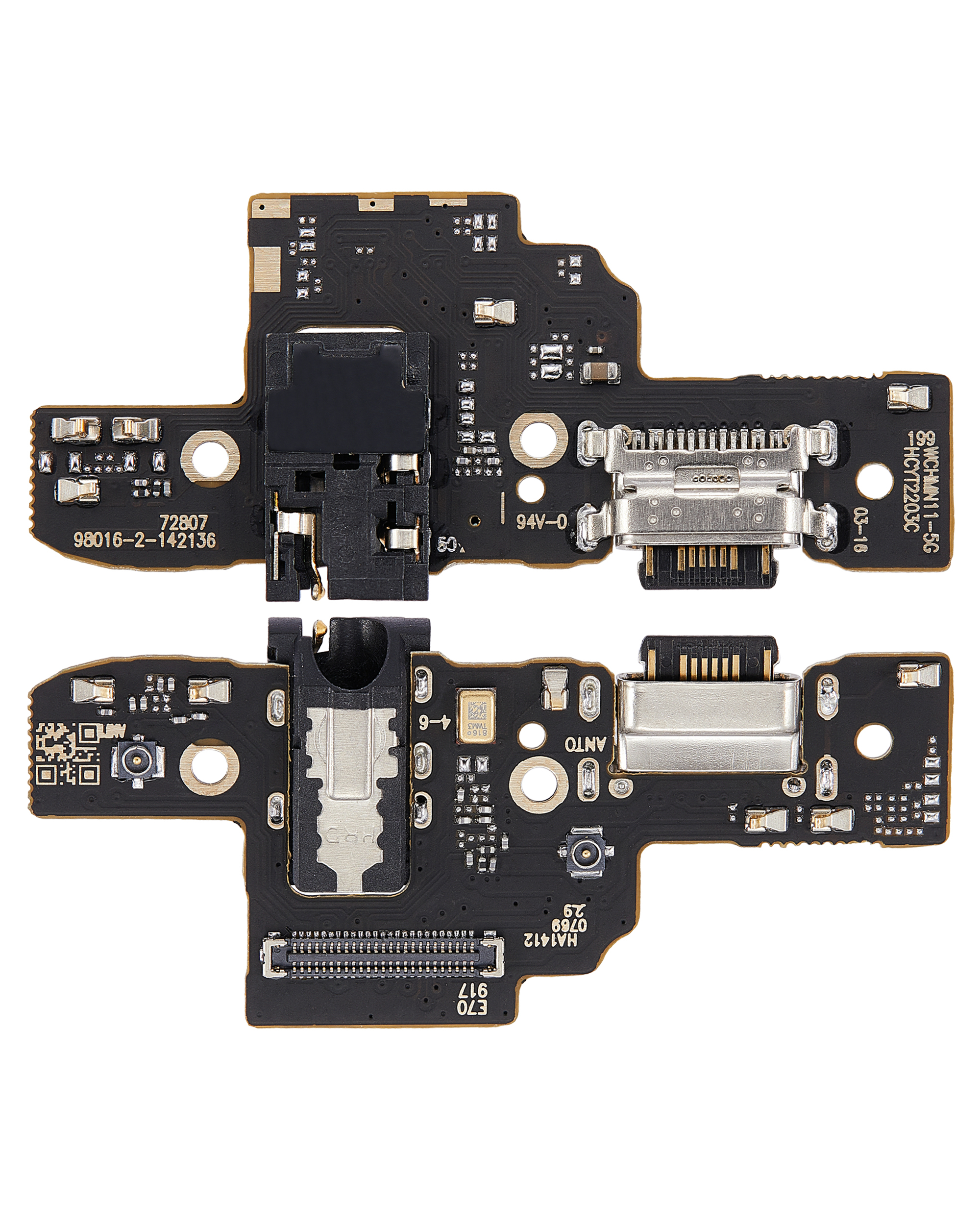 Ladebuchse mit Kopfhörerbuchse für Xiaomi Poco M4 Pro (Aftermarket Plus) – Bild 2