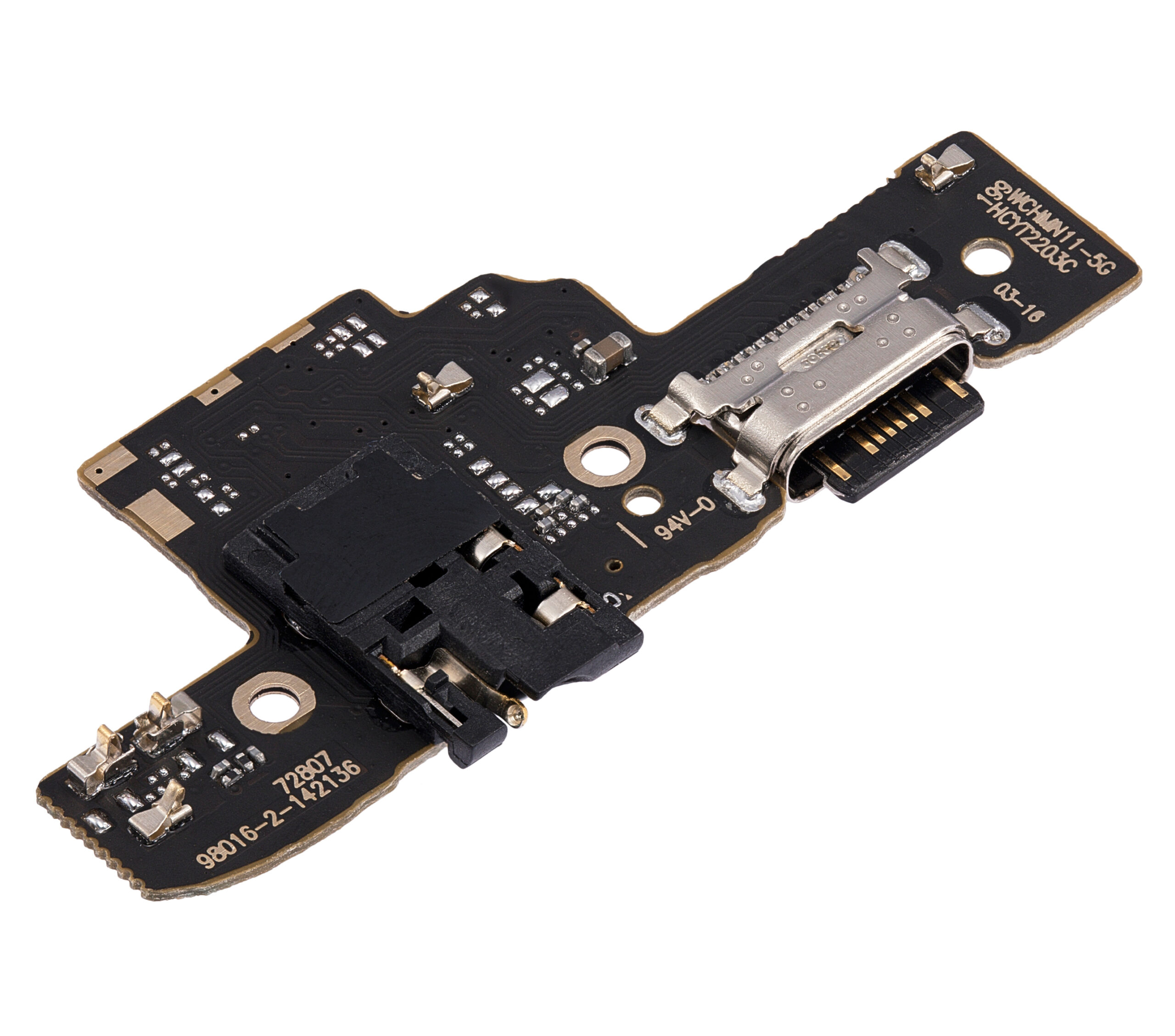 Ladebuchse mit Kopfhörerbuchse für Xiaomi Poco M4 Pro (Aftermarket Plus) – Bild 4