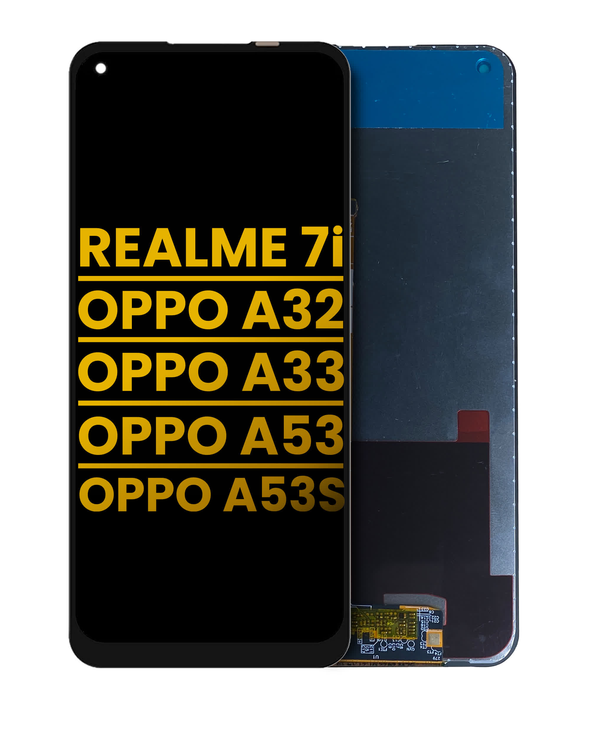LCD Display ohne Rahmen für Oppo A32 (2020) / Oppo A33 (2020) / Oppo A53 (2020) / Oppo A53s (2021) (professionell aufgearbeitet)
