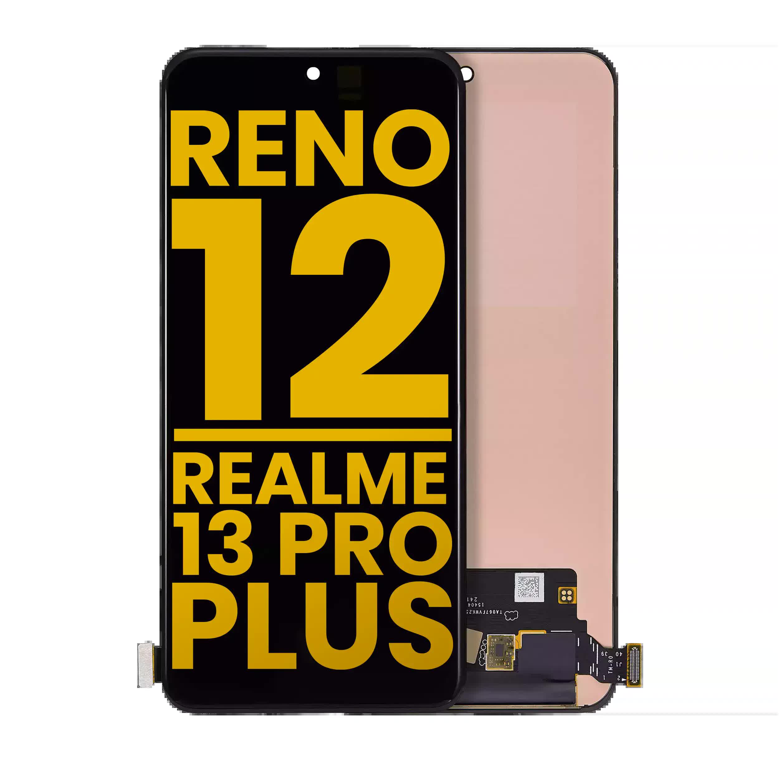 OLED Display ohne Rahmen für OPPO Reno 12 / Realme 13 Pro / Realme 13 Pro Plus (professionell aufgearbeitet)