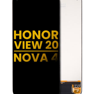 LCD Display ohne Rahmen für Huawei Honor View 20 / Huawei Nova 4 (professionell aufgearbeitet) (Black (Schwarz))