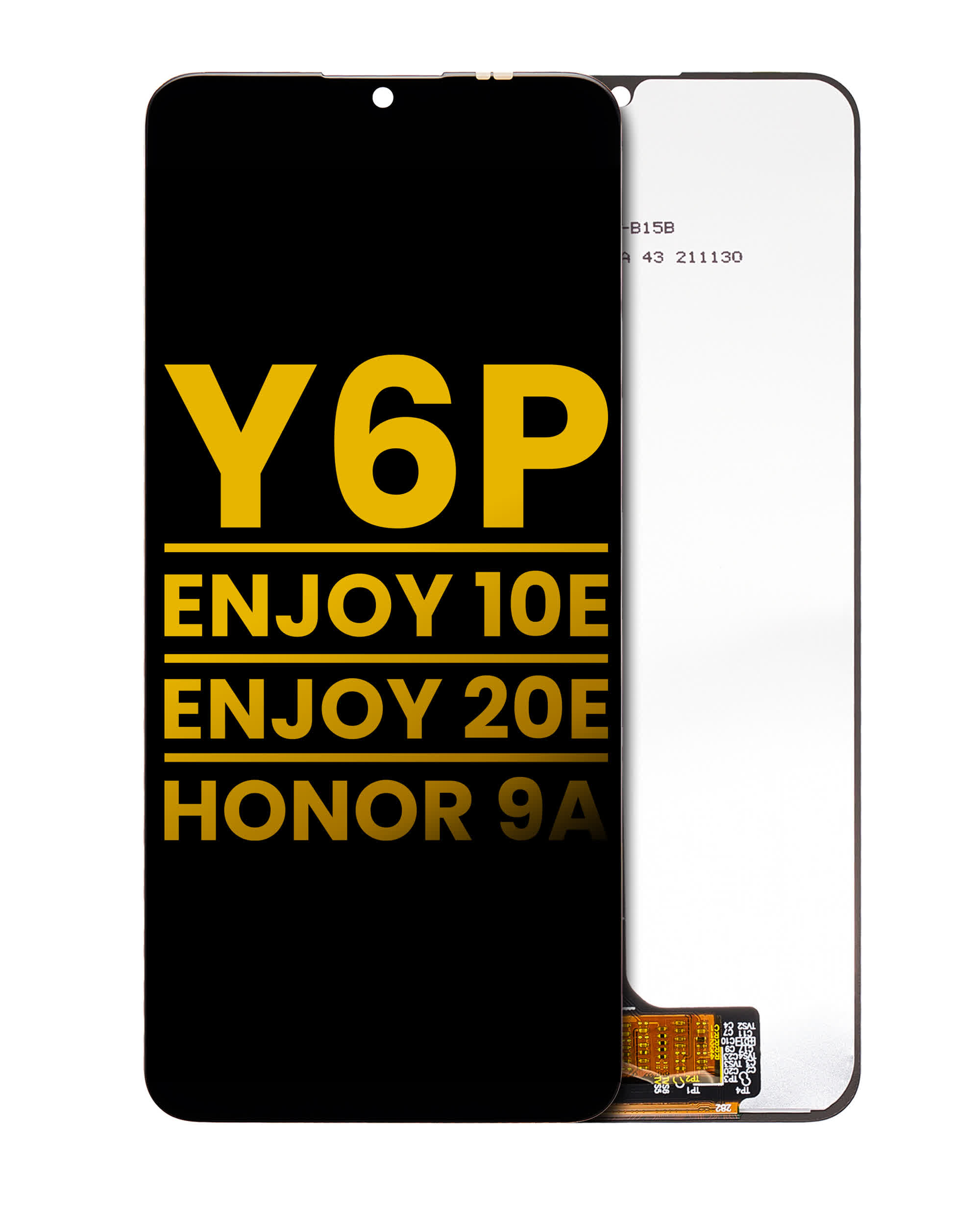 LCD Display ohne Rahmen für Huawei Y6P / Enjoy 10e / Enjoy 20e / Honor 9A (professionell aufgearbeitet)