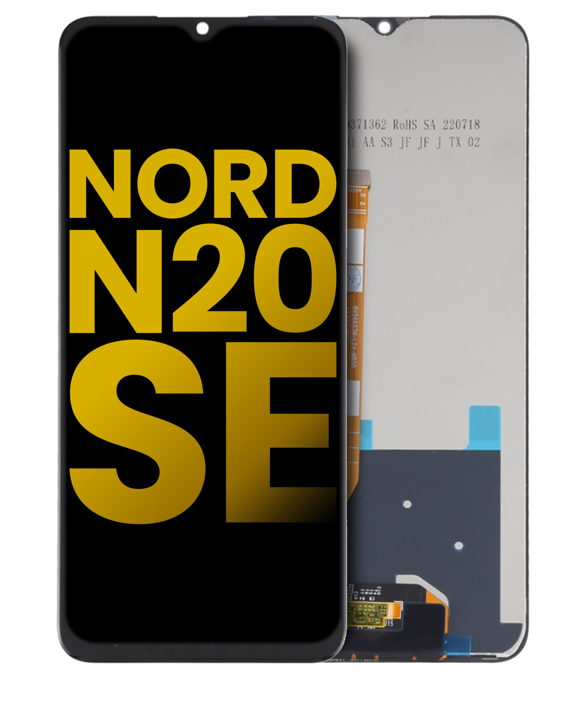 LCD Display ohne Rahmen für OnePlus Nord N20 SE (professionell aufgearbeitet)
